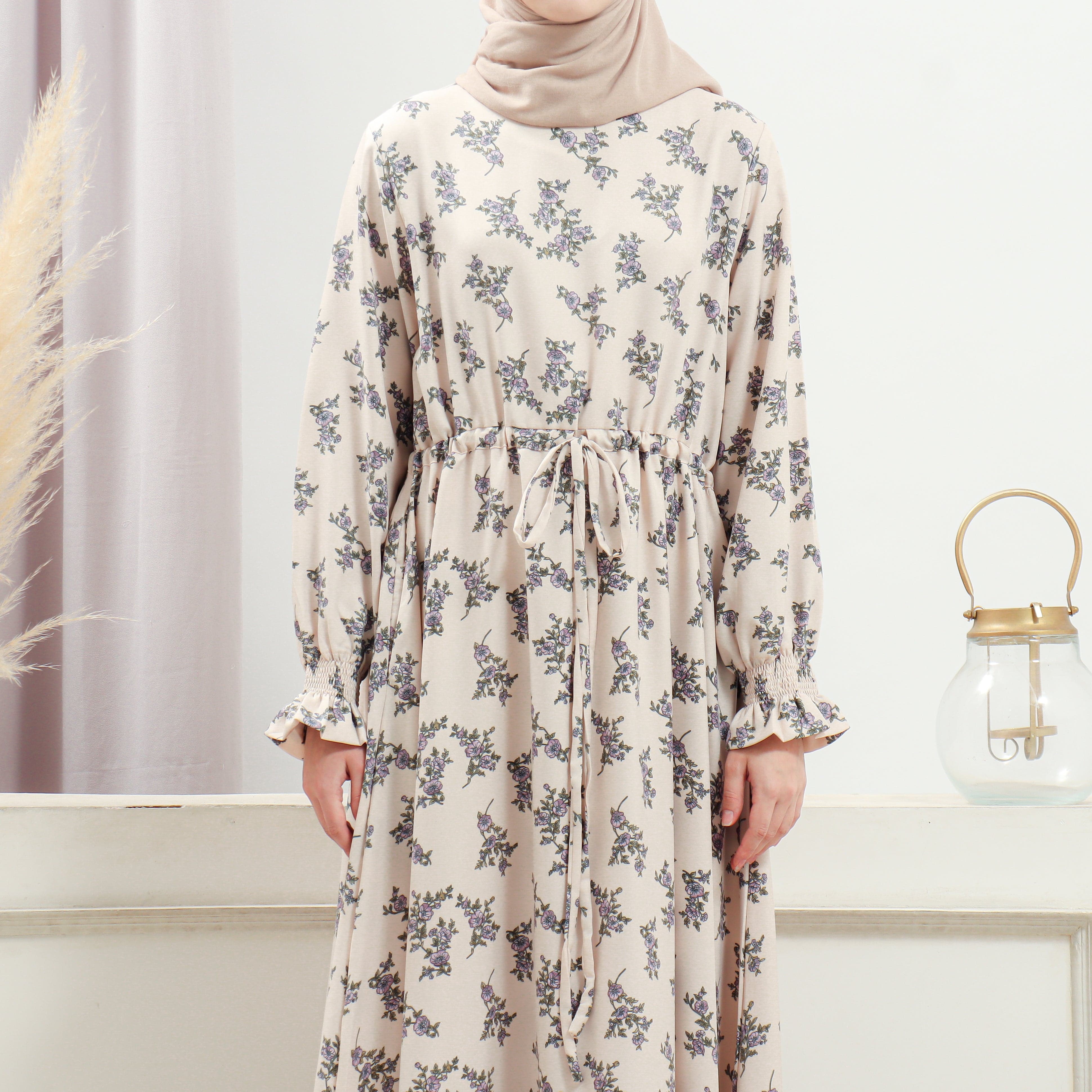Burdaclothing Women's Bone Floral Dress