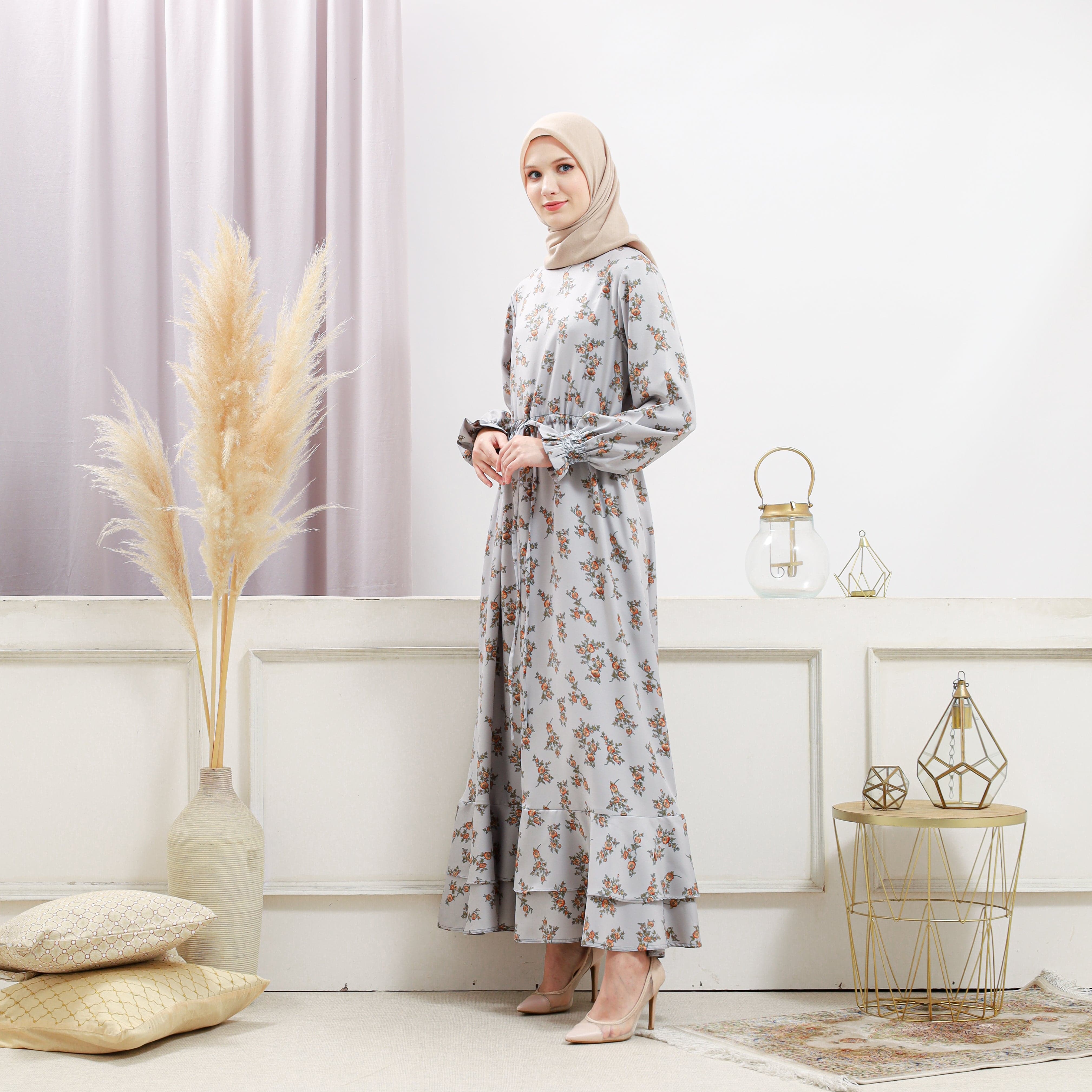 Burdaclothing Women's Gray Floral Dress (Copy)