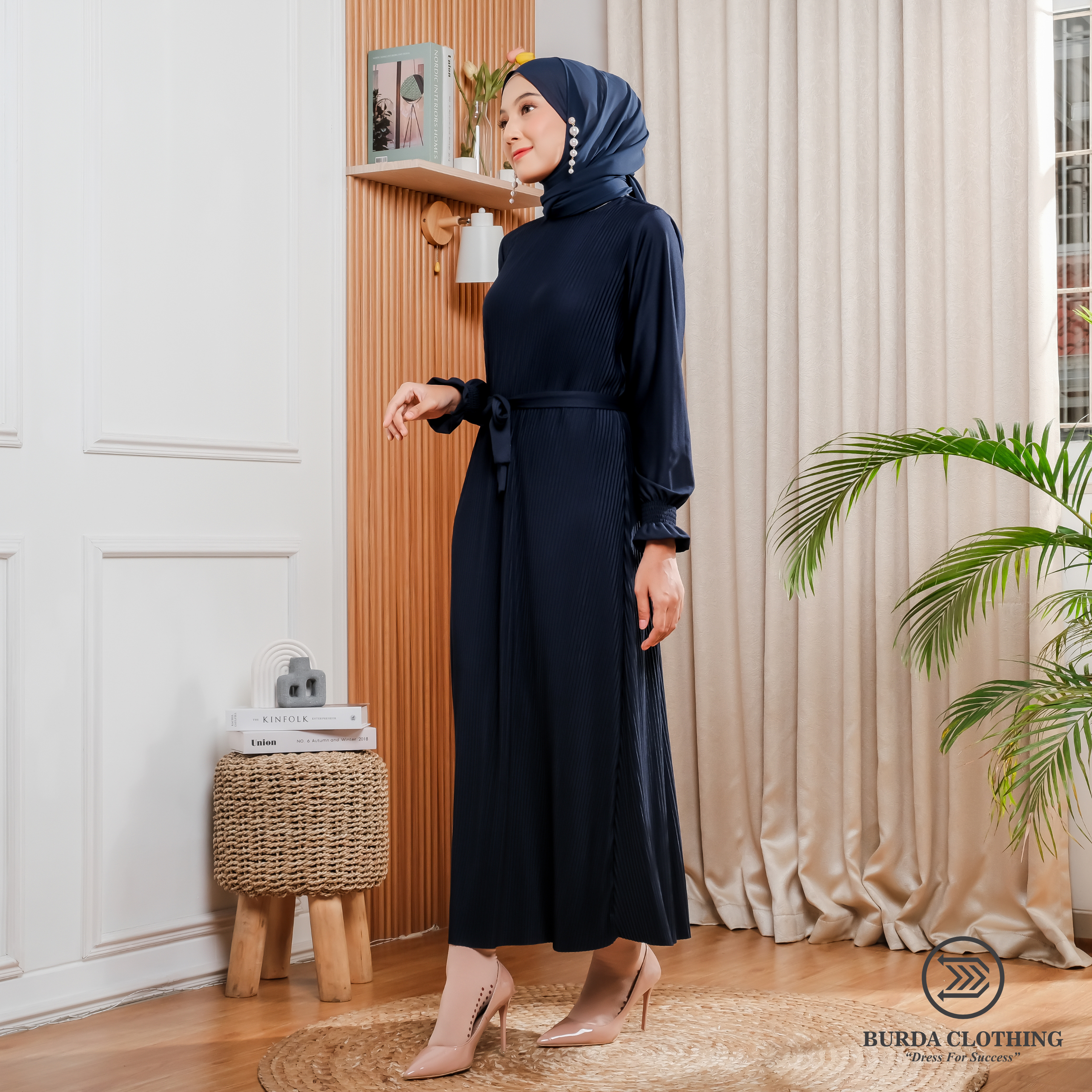 Women's Plain Dress Navy by Burdaclothing