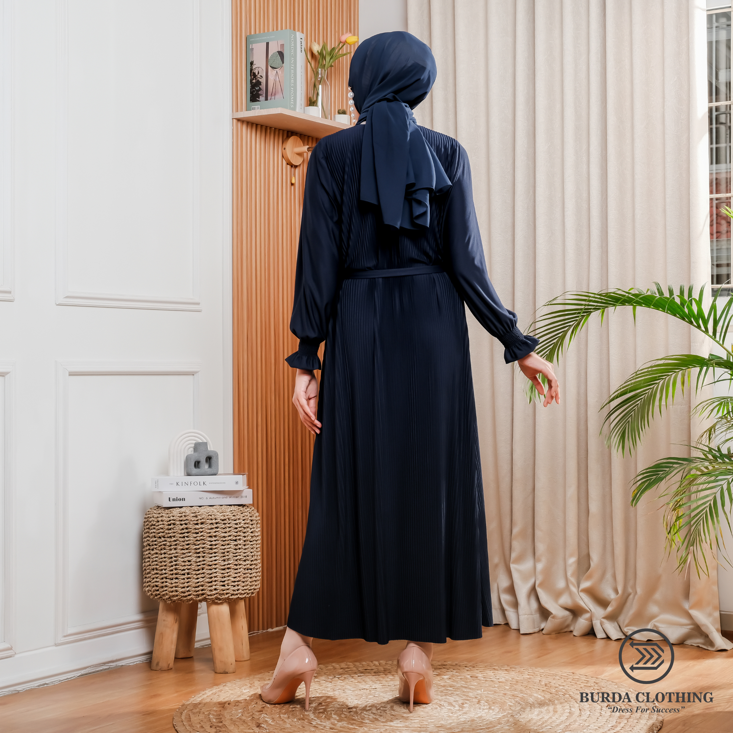 Women's Plain Dress Navy by Burdaclothing