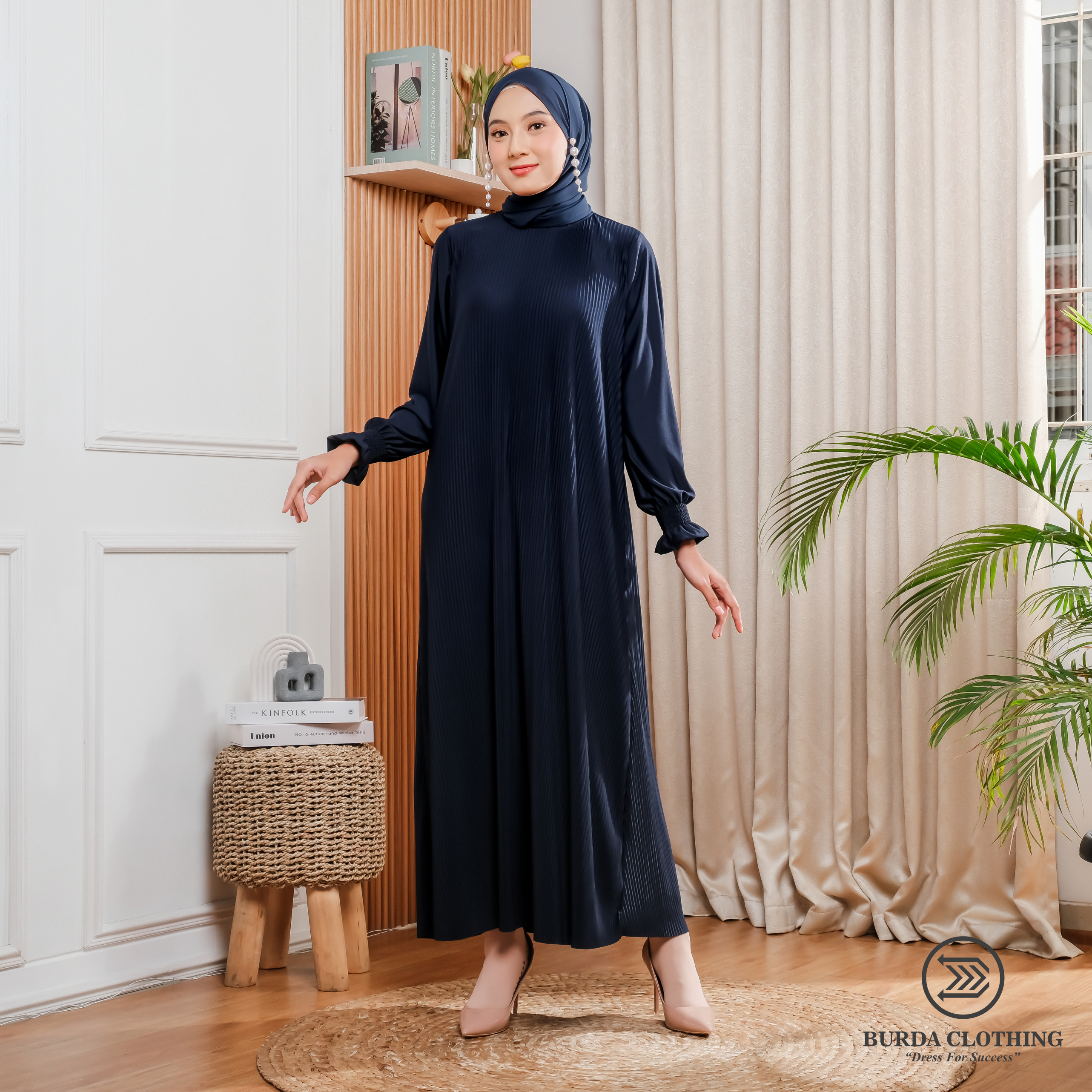 Women's Plain Dress Navy by Burdaclothing