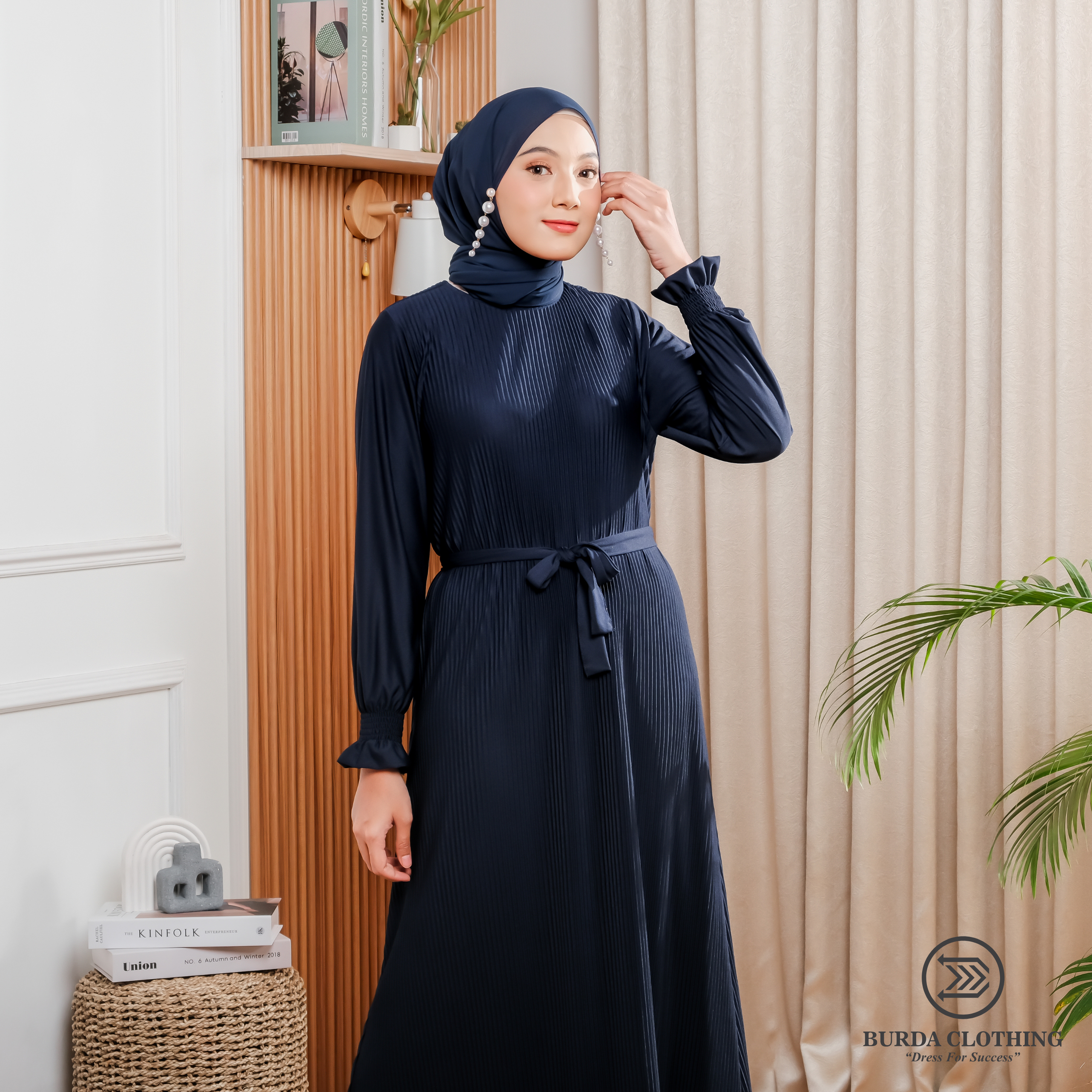 Women's Plain Dress Navy by Burdaclothing