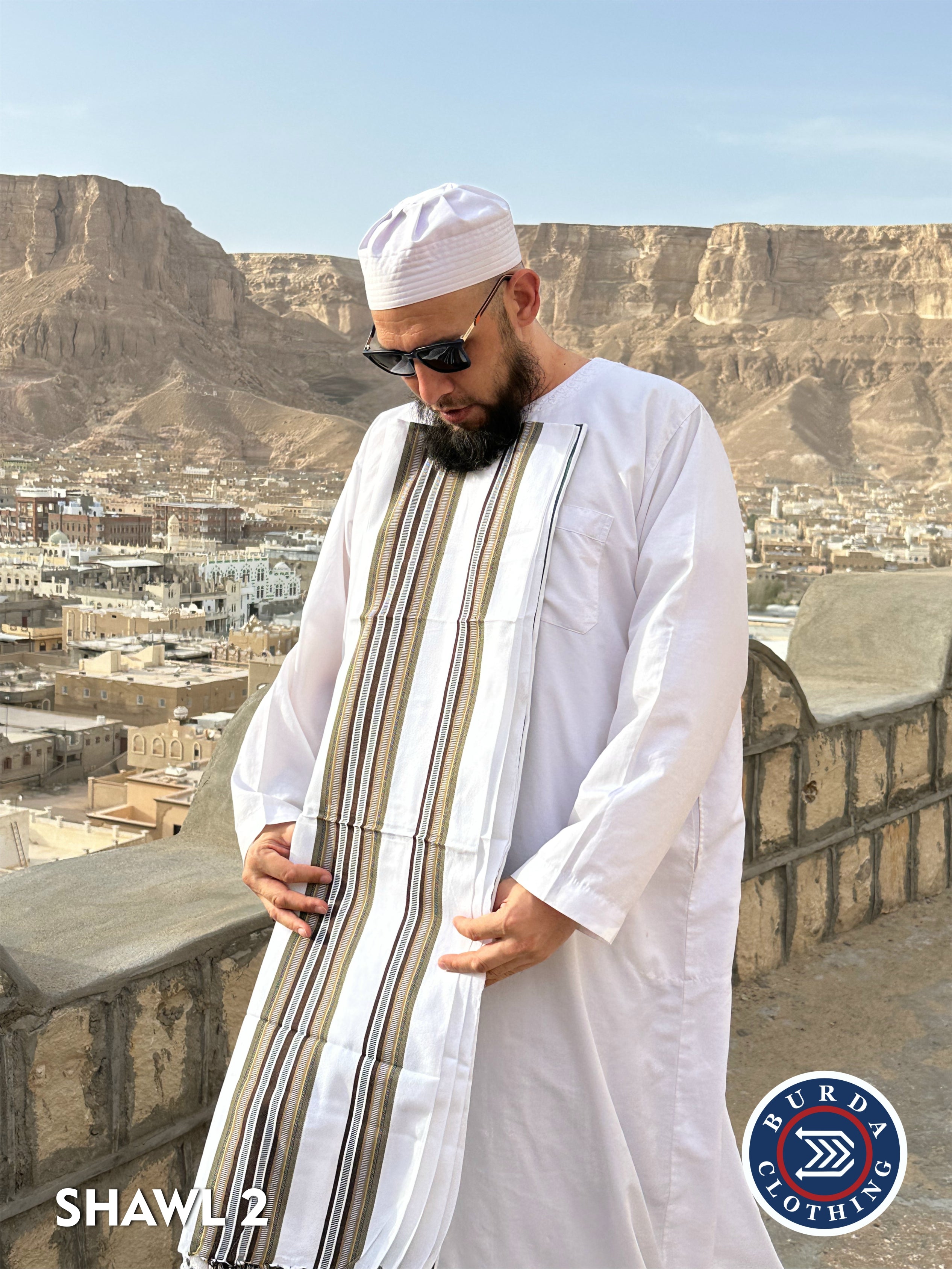 Yemeni Shawls Shawl Design 2 by Burdaclothing