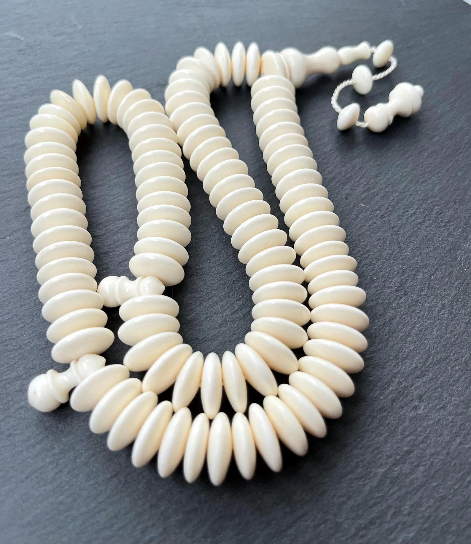 Islamic Tasbih Camel Bone 99 Count Polished Prayer Beads - Burdaclothing