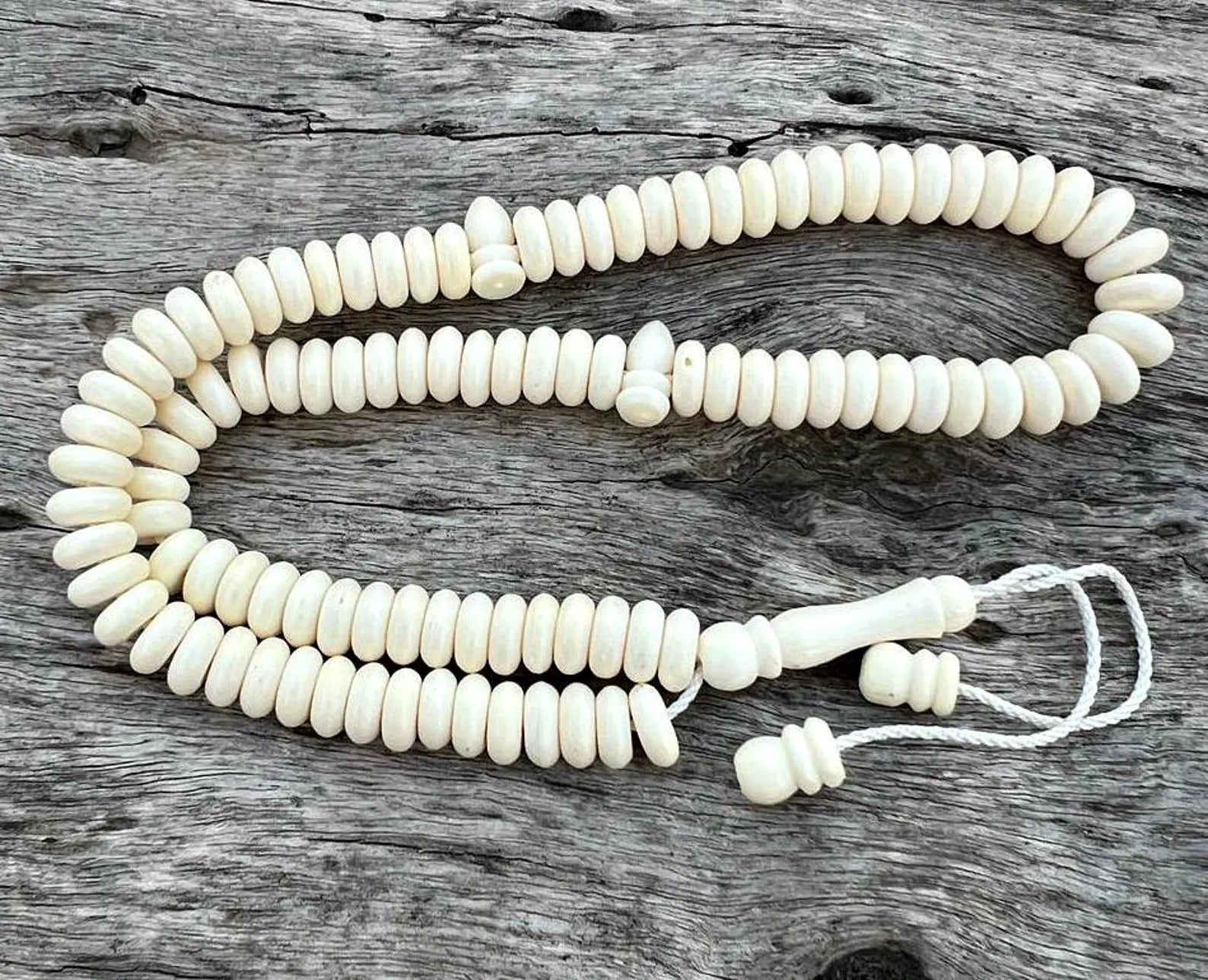 Islamic Tasbih Camel Bone 99 Count Polished Prayer Beads