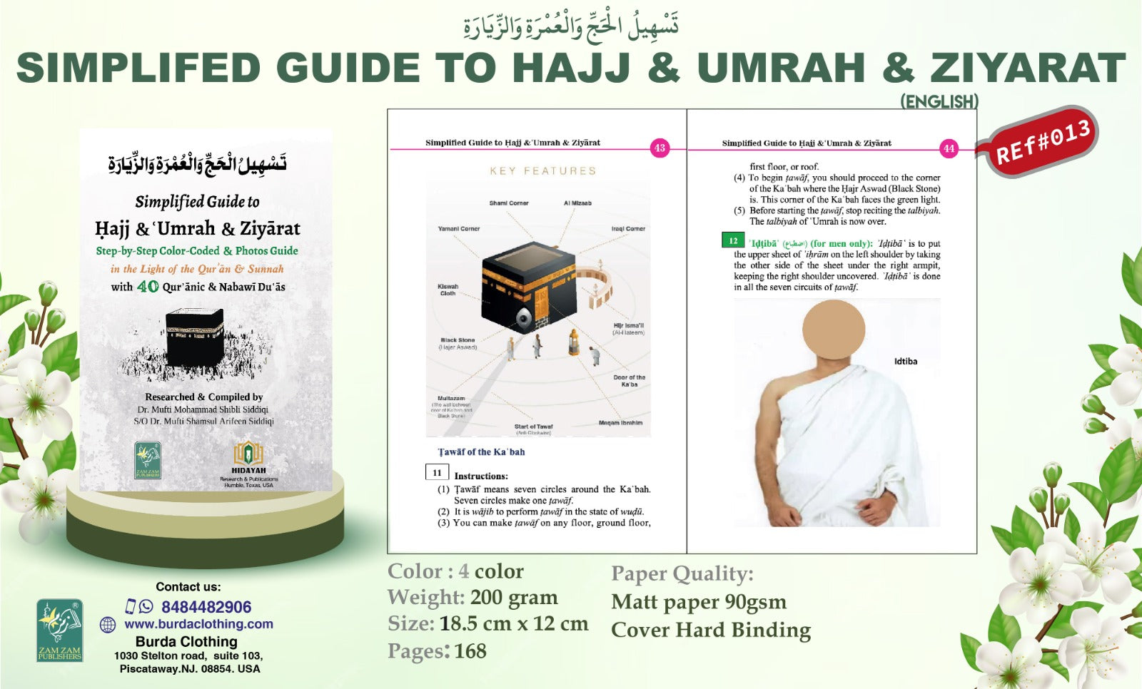 Ihram for Hajj and Umrah with guide book