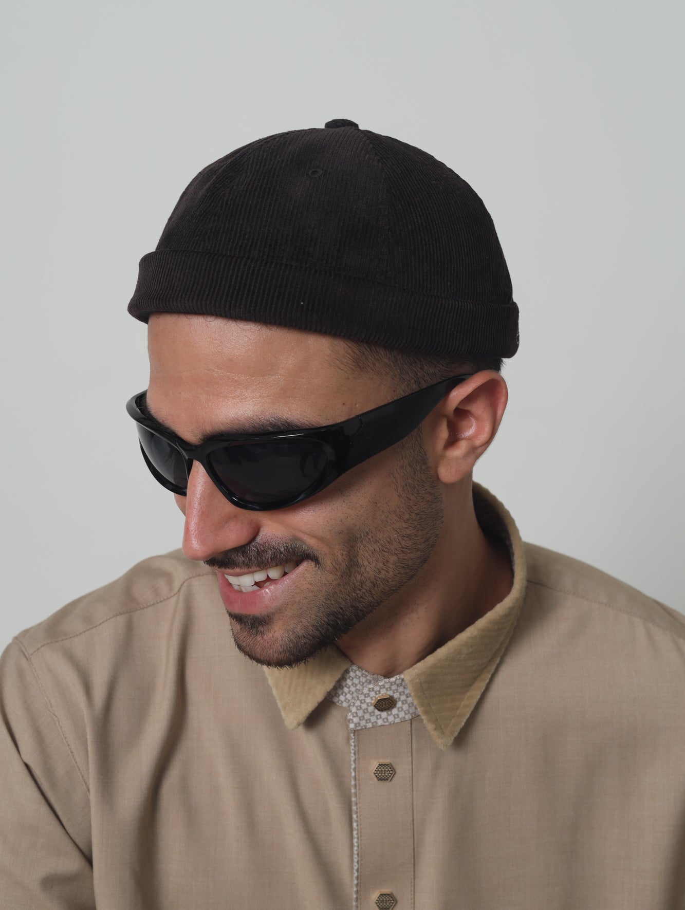 Corduroy Brimless Hat