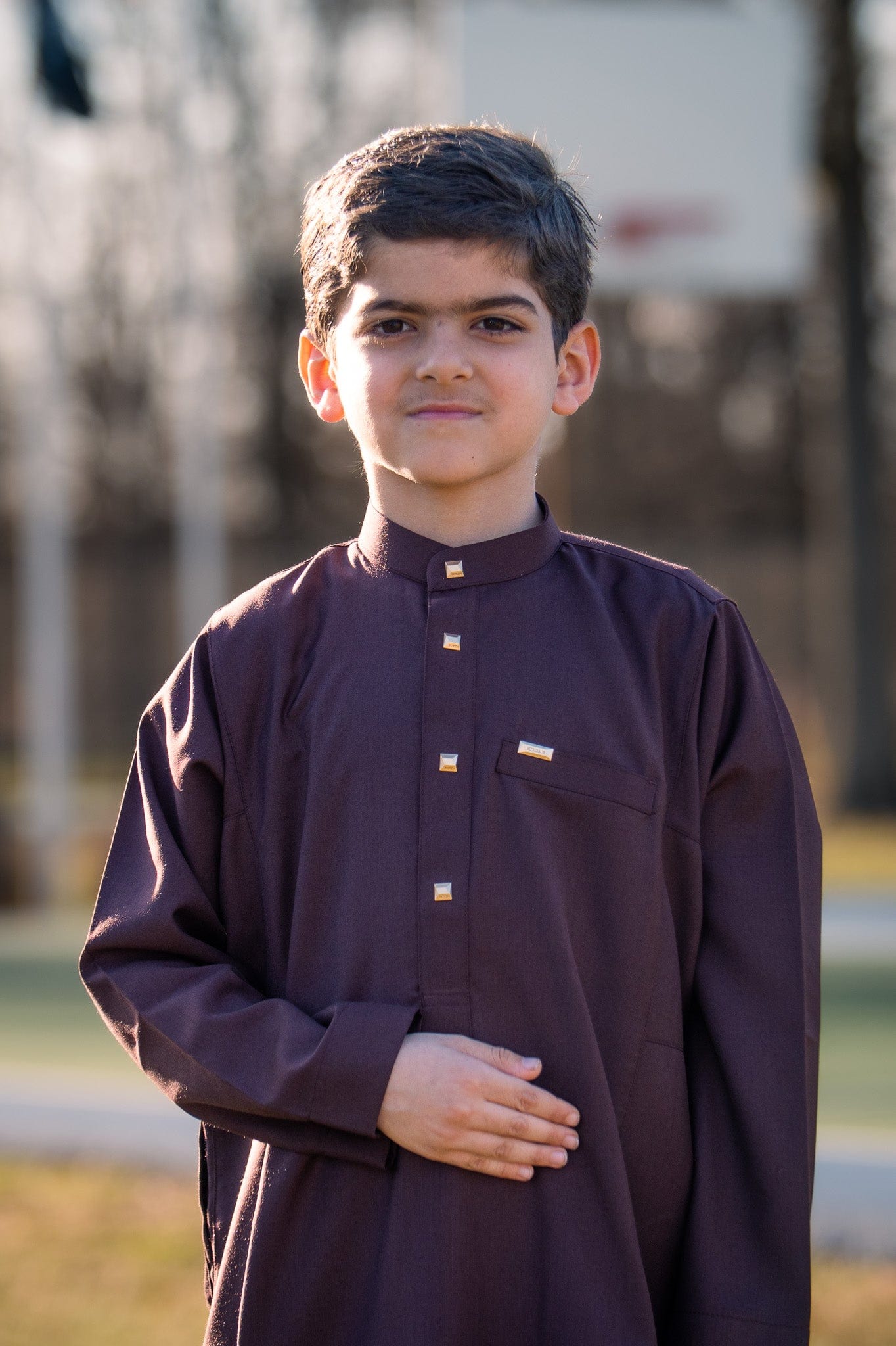 Burdaclothing 20 KIDS THOBE 509 MAROON (Father & Son)