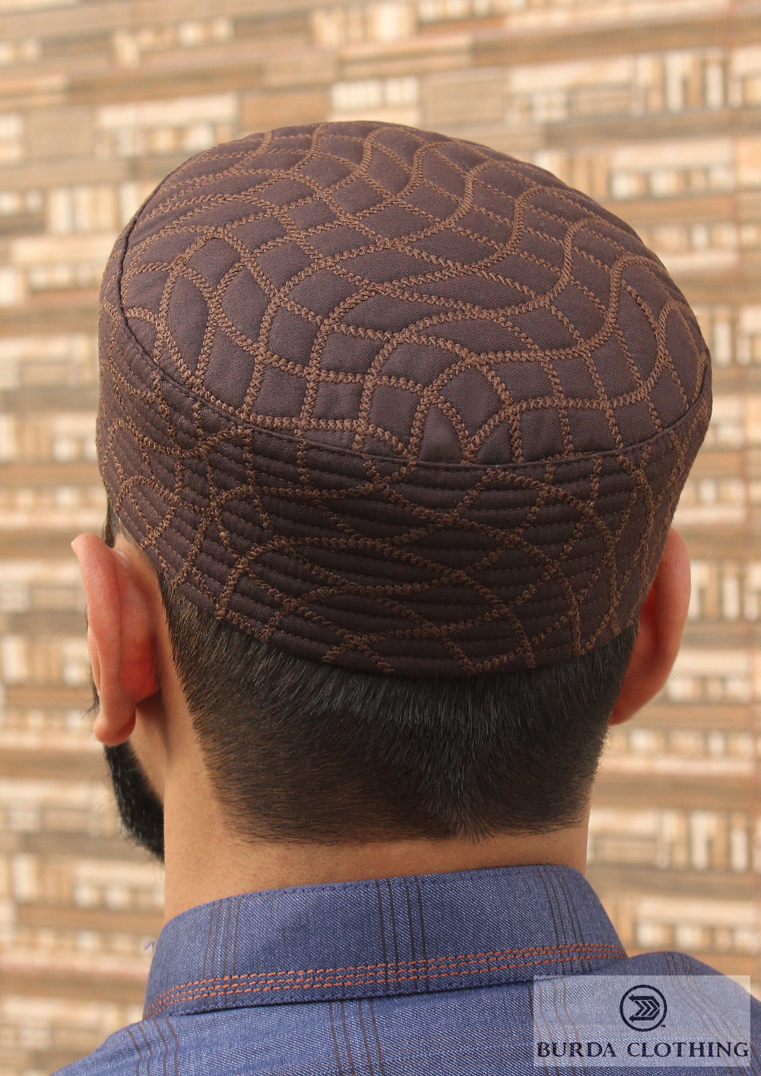 Burdaclothing Dark Brown / 21" XS Platinum Kufi 03 (Click to see 2 more color)