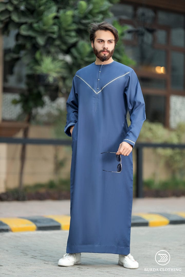 burdaclothing Emirati Adult Thobe (Blue Edition)