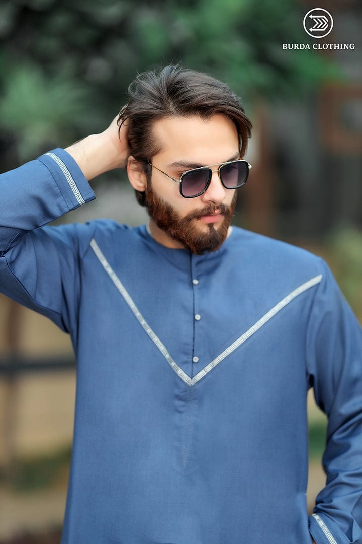 burdaclothing Emirati Adult Thobe (Blue Edition)