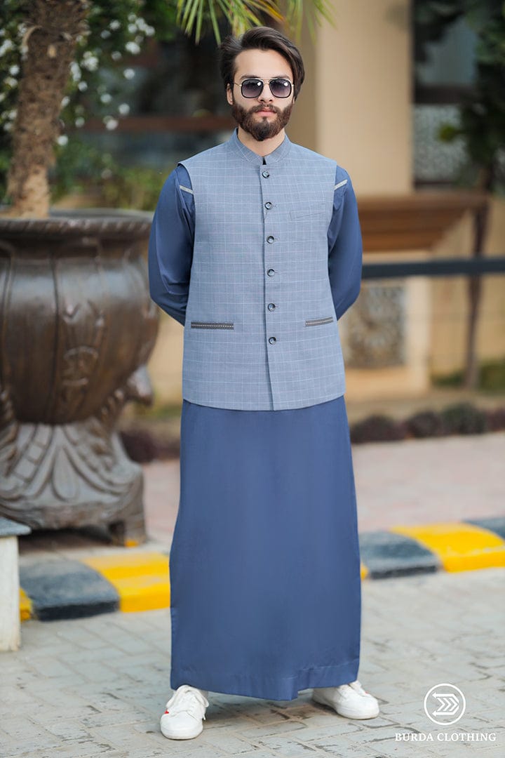 burdaclothing Emirati Adult Thobe (Blue Edition)