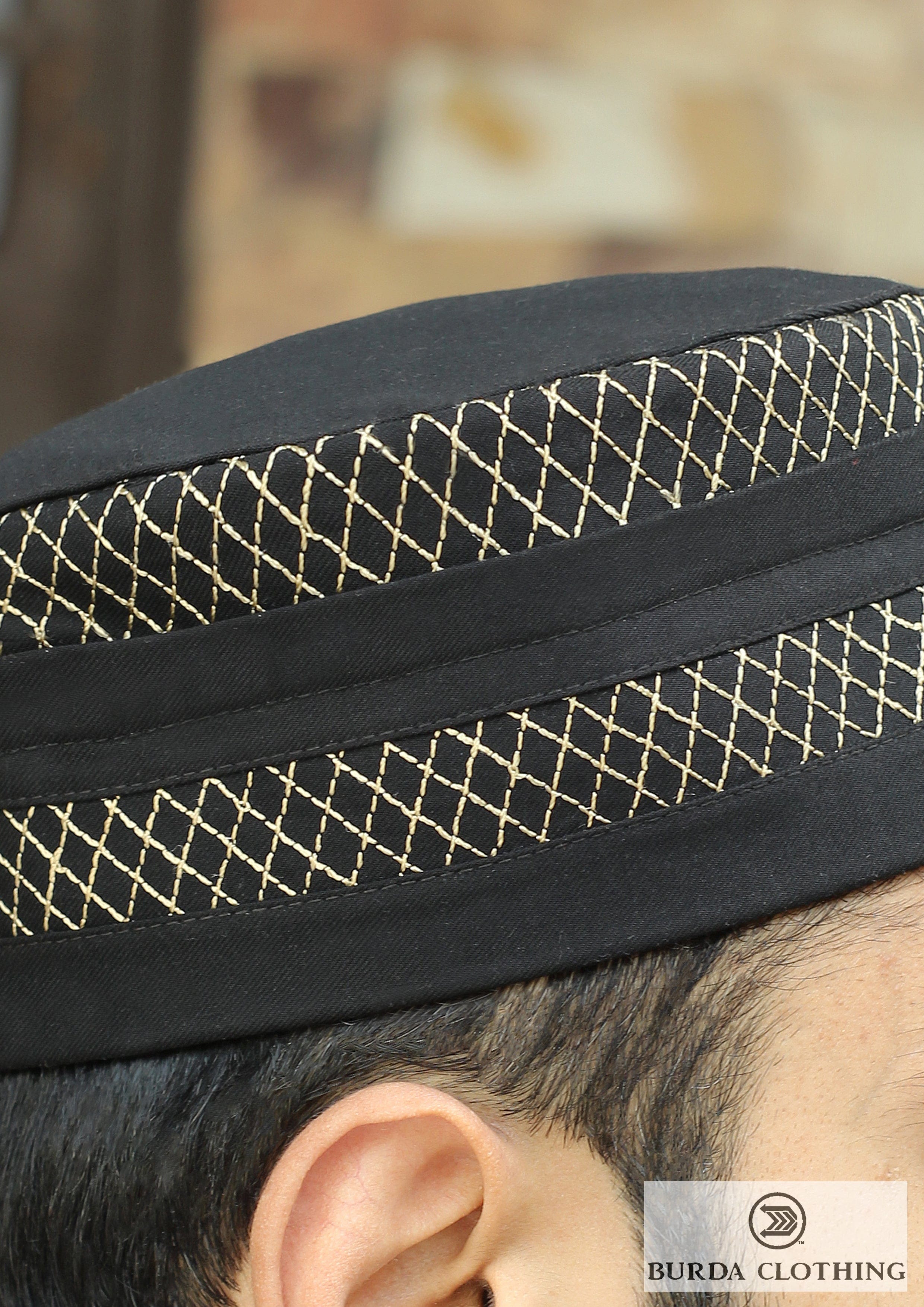 Burdaclothing Folded Embroidery Kufi
