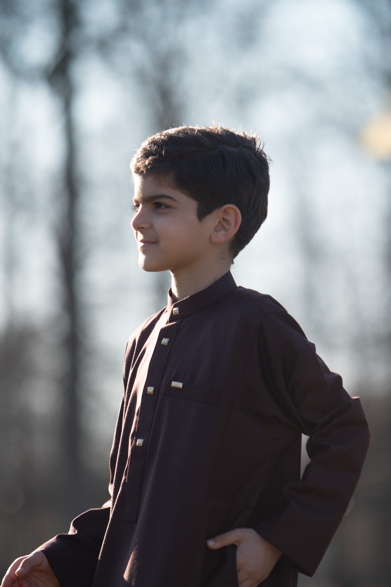 Burdaclothing KIDS THOBE 509 MAROON (Father & Son)