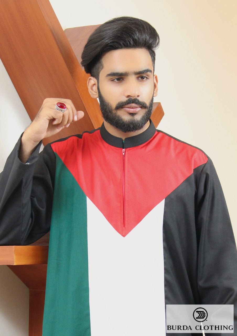 burdaclothing M Palestine Flag Premium short kurta