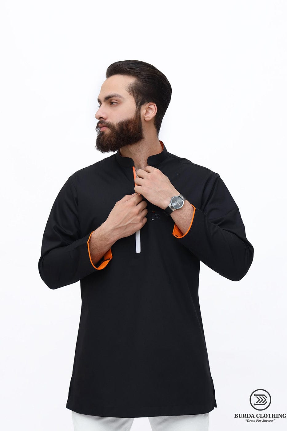 burdaclothing M The Orange Premium short kurta