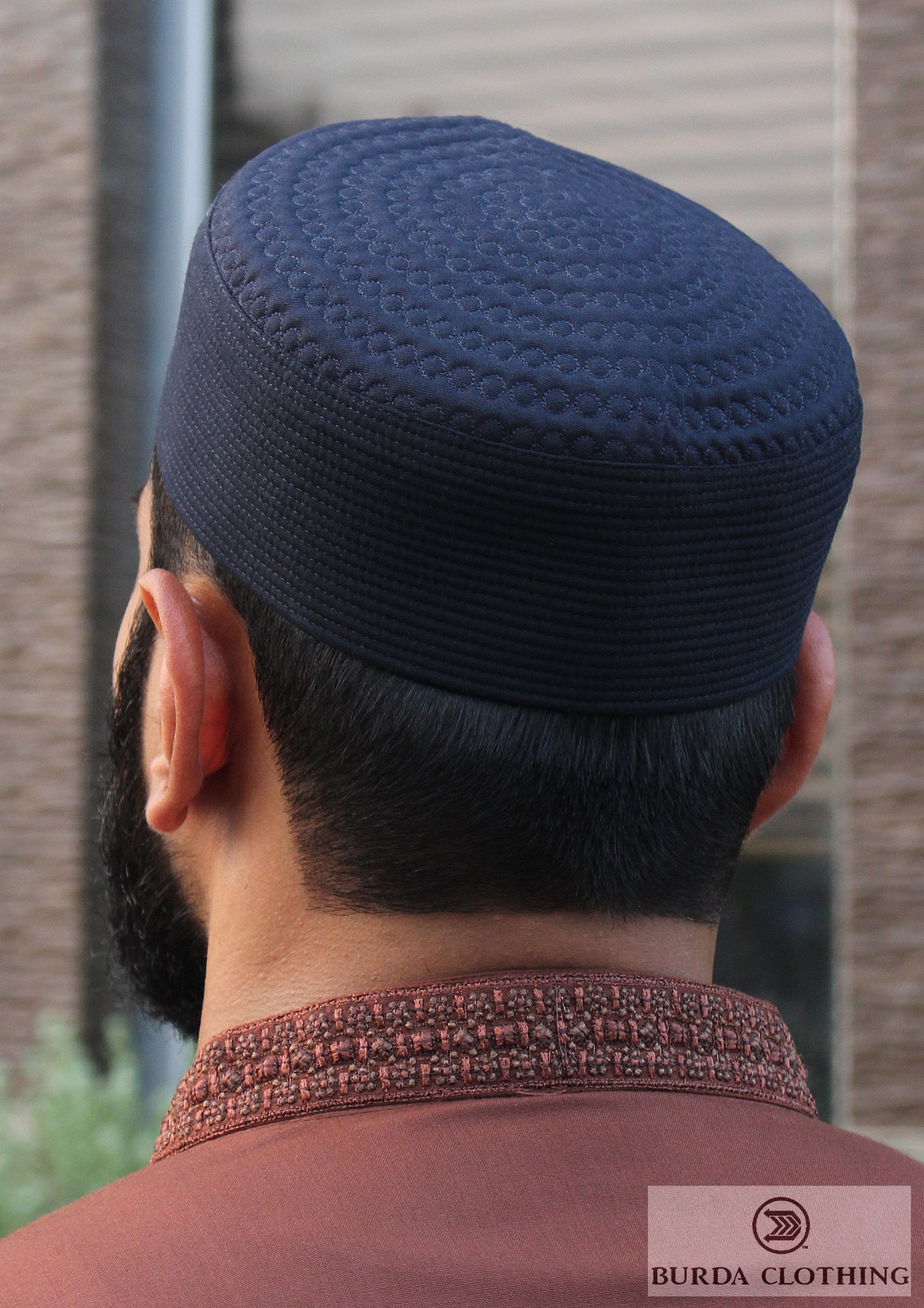 Burdaclothing NAVY BLUE / 22" S Platinum Kufi 05 (Click to see 3 more color)