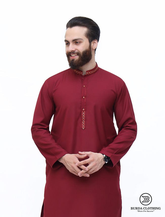 Burdaclothing Small Maroon Premium Kurta ( FATHER & SON)
