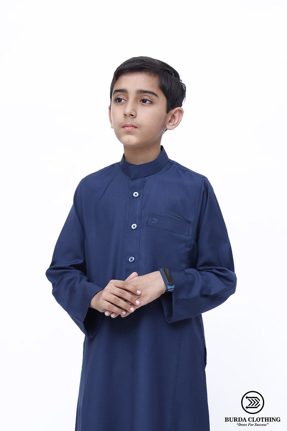Burdaclothing Supreme Kids Thobe (Navy Blue Edition) (Father& Son)
