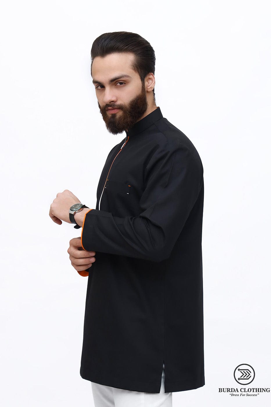 burdaclothing The Orange Premium short kurta