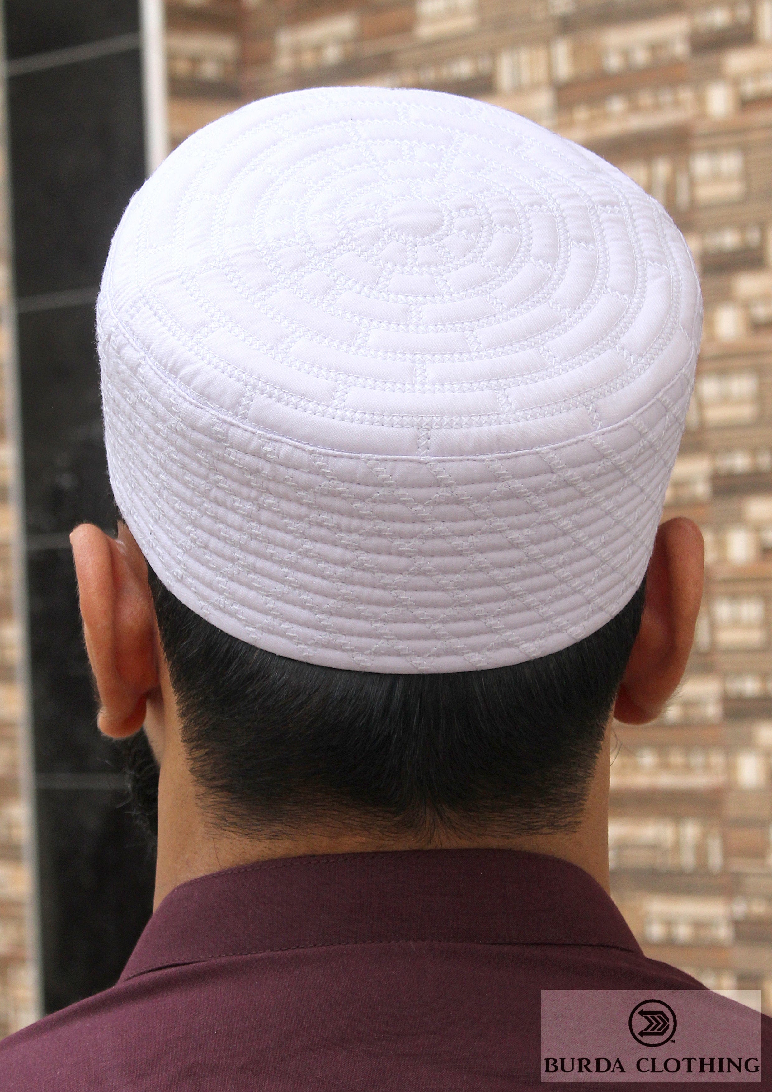 Burdaclothing WHITE / 21" XS Platinum Kufi 06 (Click to see 3 more color)
