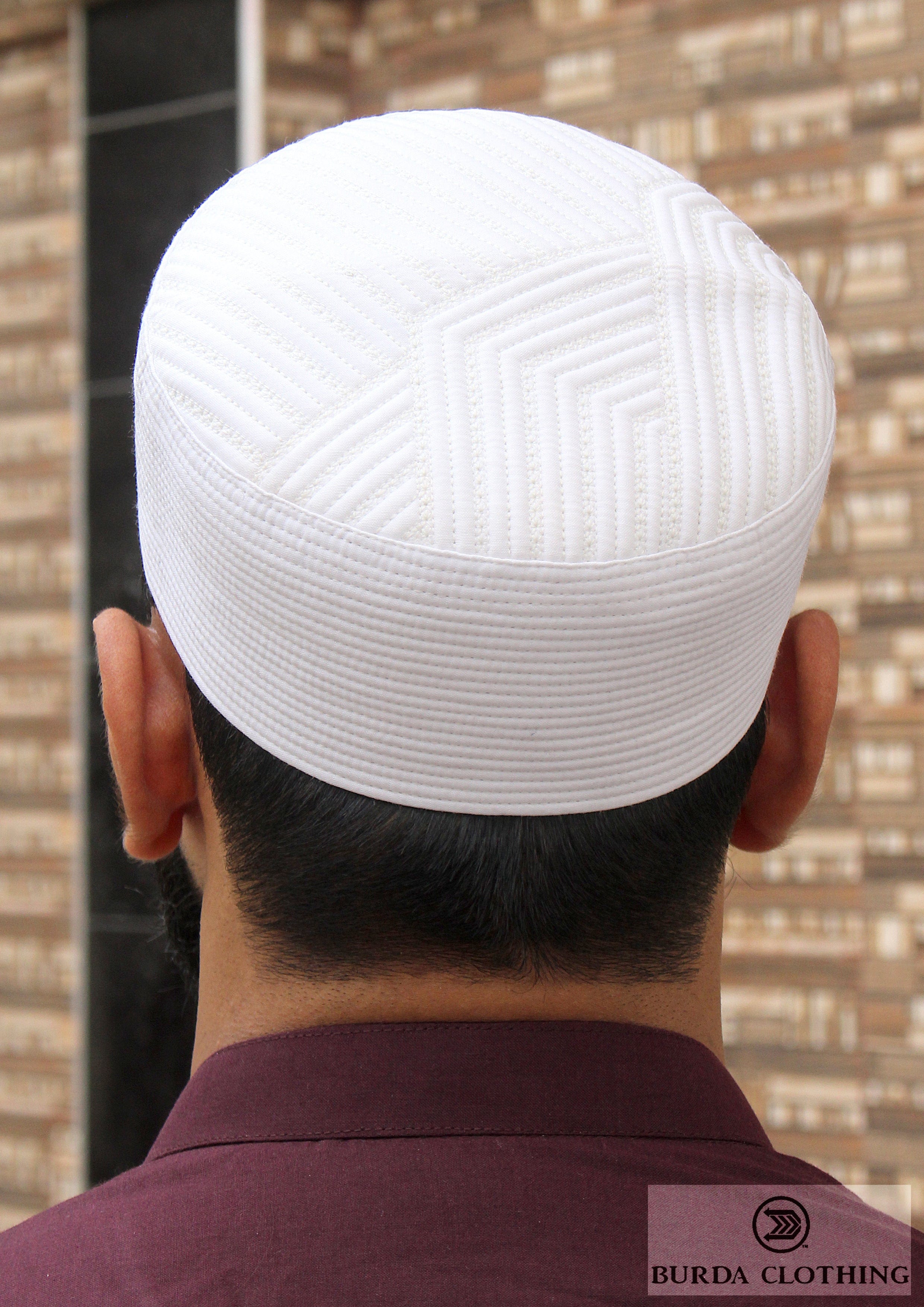 Burdaclothing WHITE / 21" XS Platinum Kufi 07 (Click to see 3 more color)