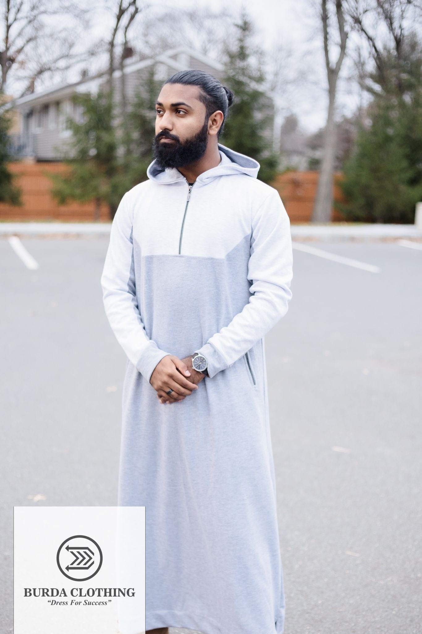 Burdaclothing Winter Sporty Short Hoodie Thobe (Version 1.0)