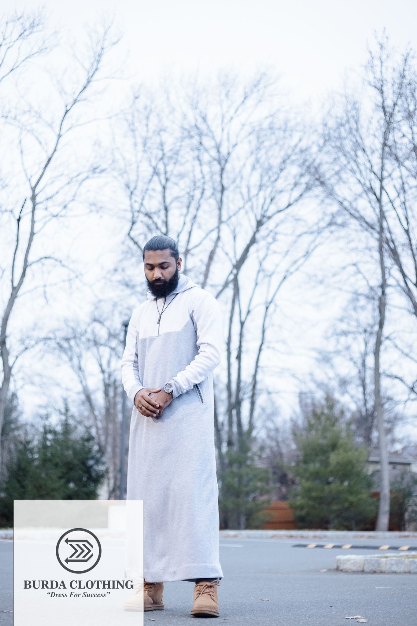 Burdaclothing Winter Sporty Short Hoodie Thobe (Version 1.0)