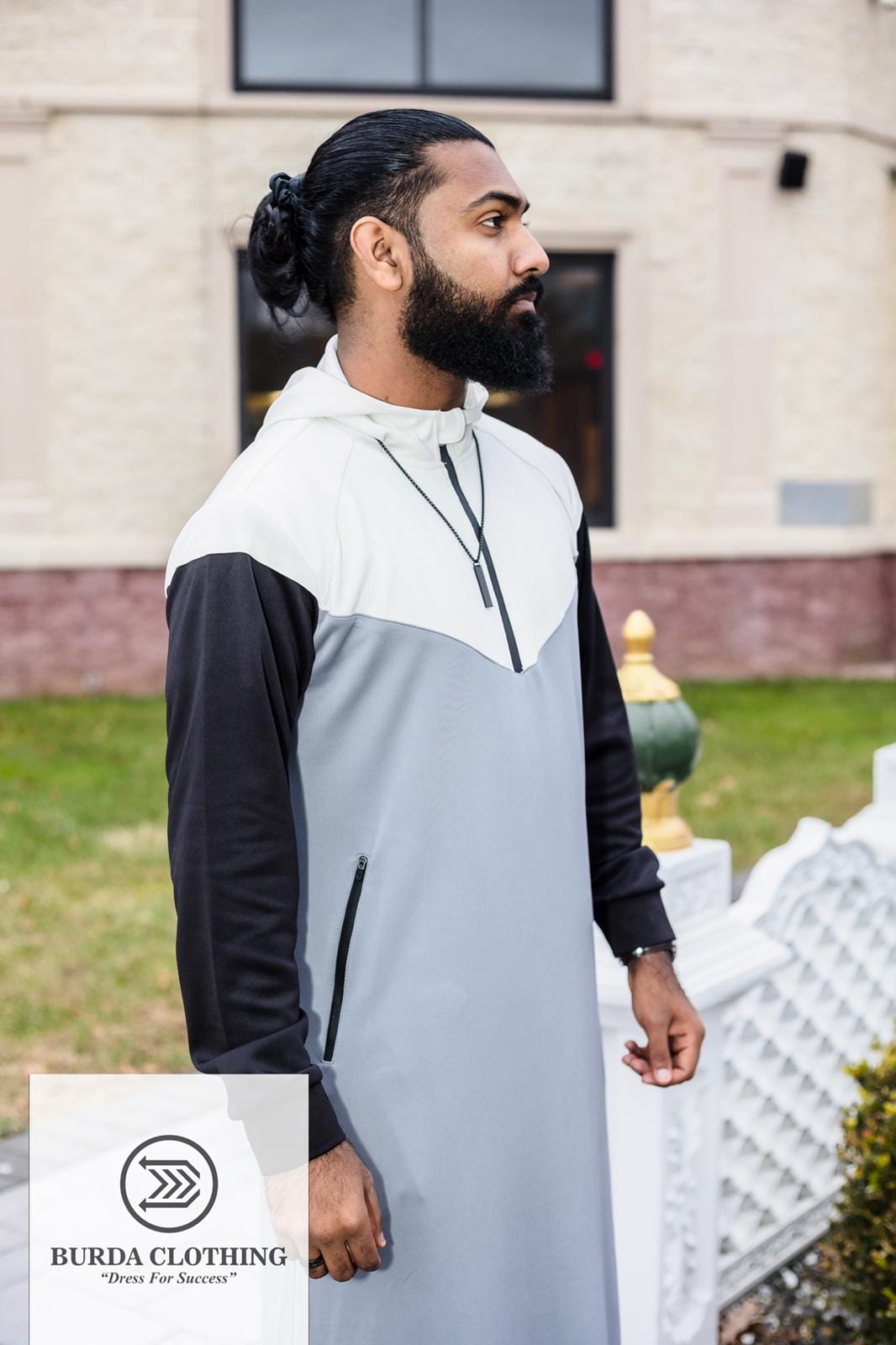 Burdaclothing Winter Sporty Short Hoodie Thobe (Version 2.0)