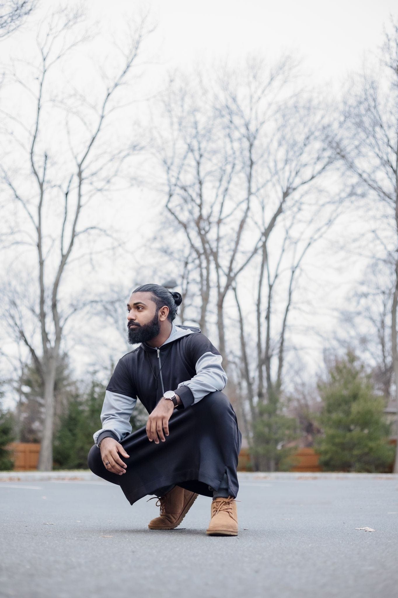 Burdaclothing Winter Sporty Short Hoodie Thobe (Version 3.0)