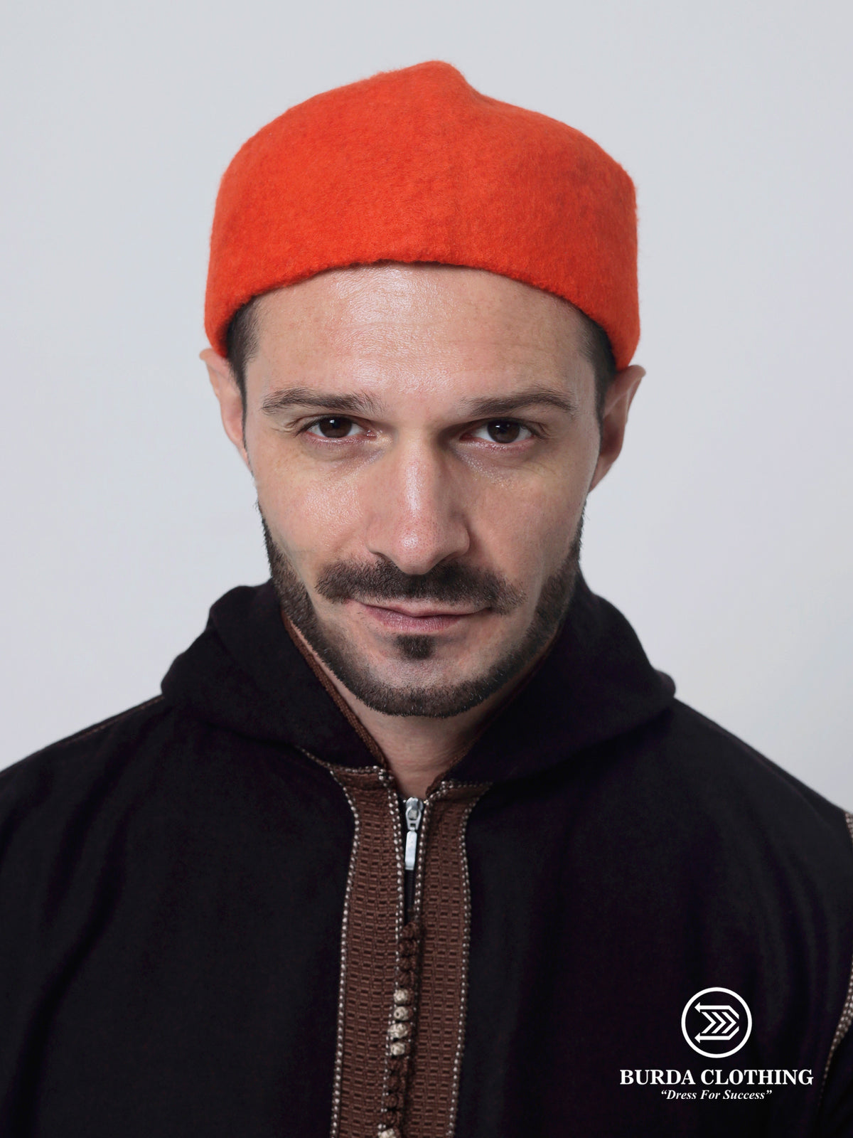 Chechia Hat- Orange - Burdaclothing