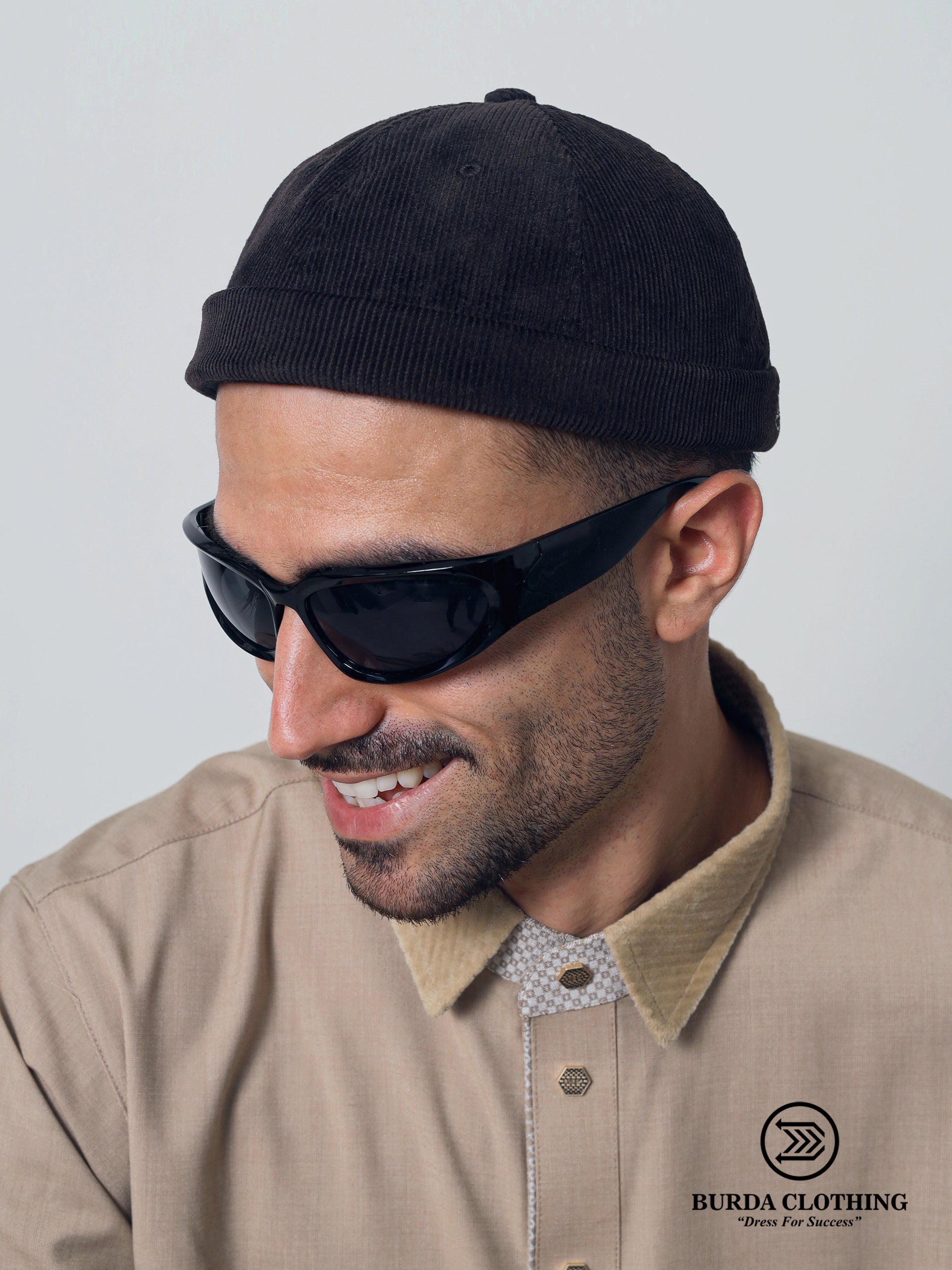 Corduroy Brimless Hat