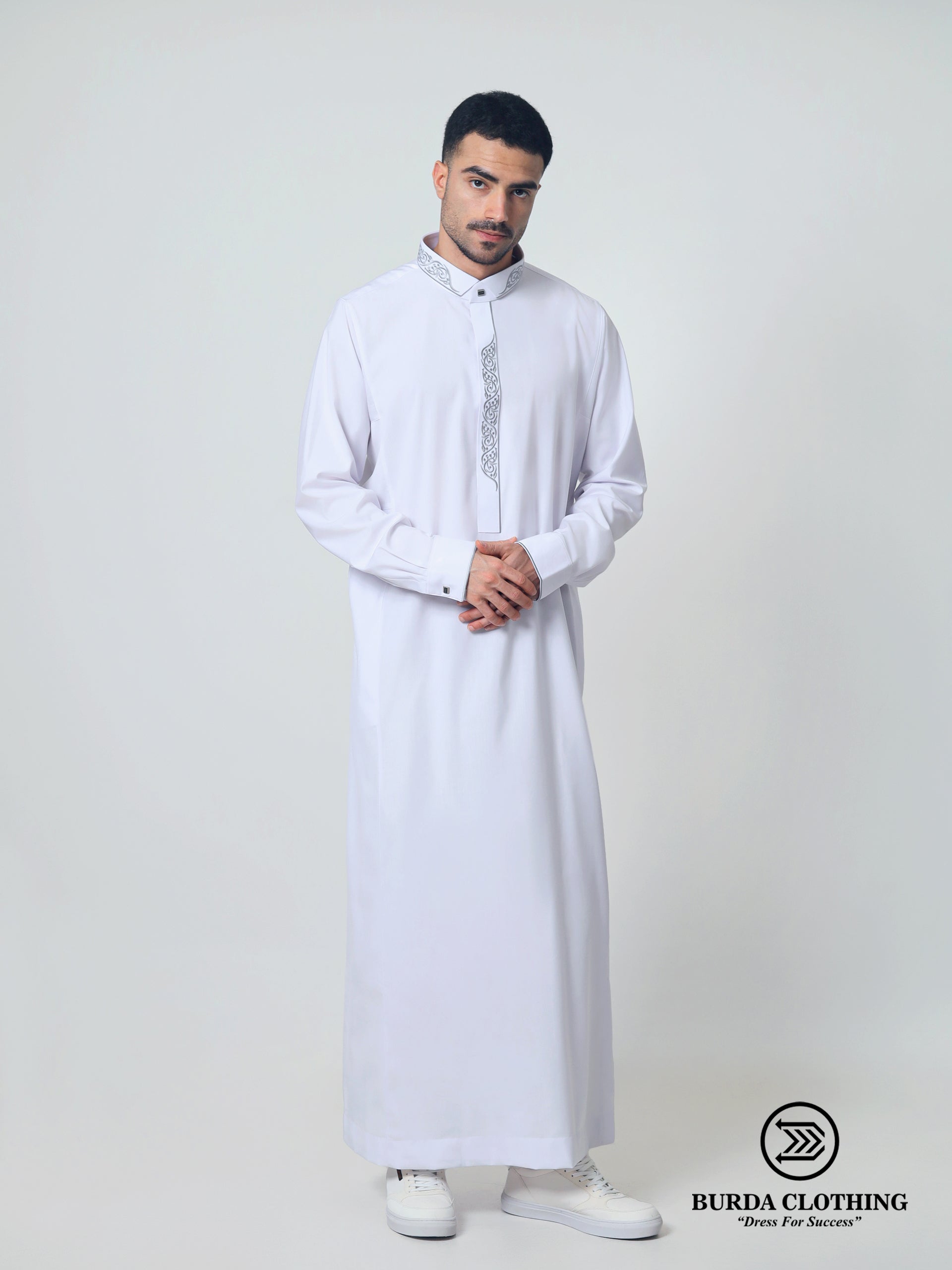 Adult Premium Thobe 214 White (Father & Son)