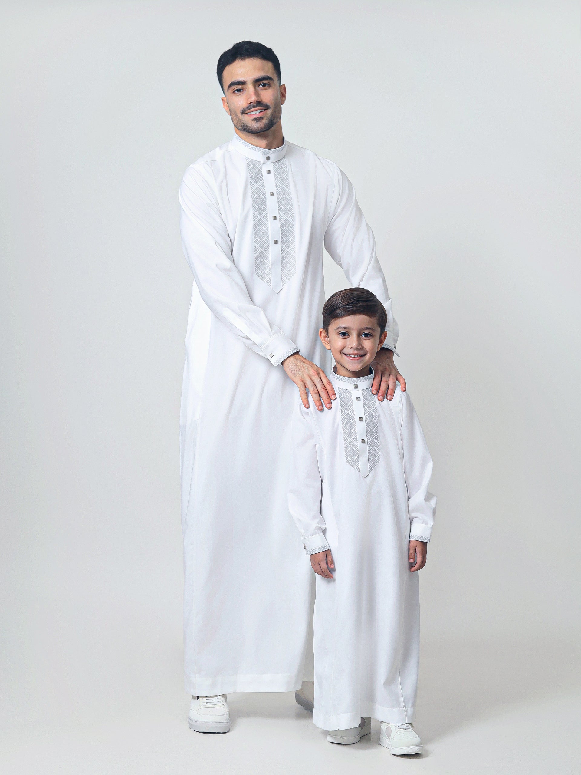 Kids Thobe 313 White