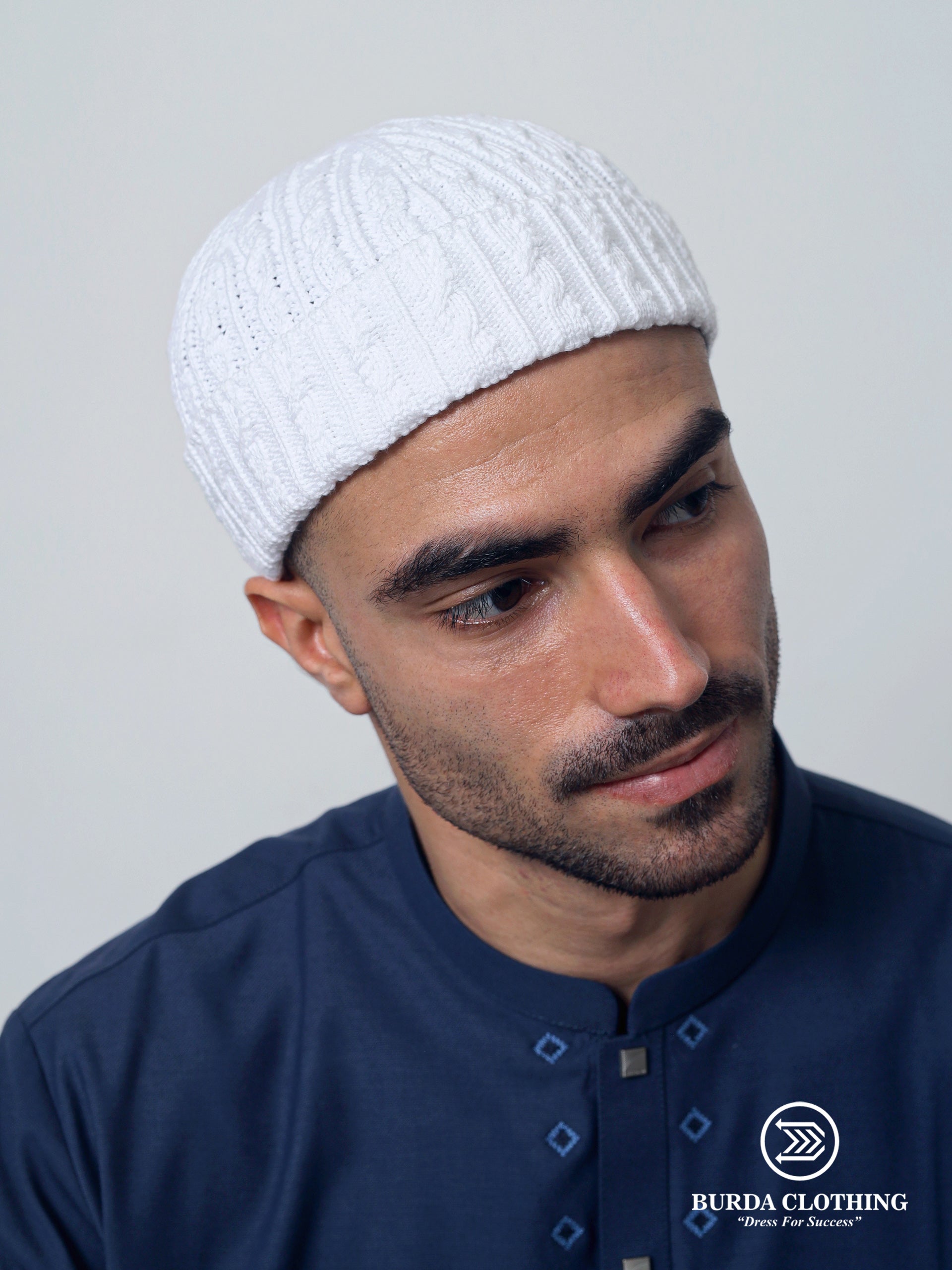 Folded Cable Design Beanie