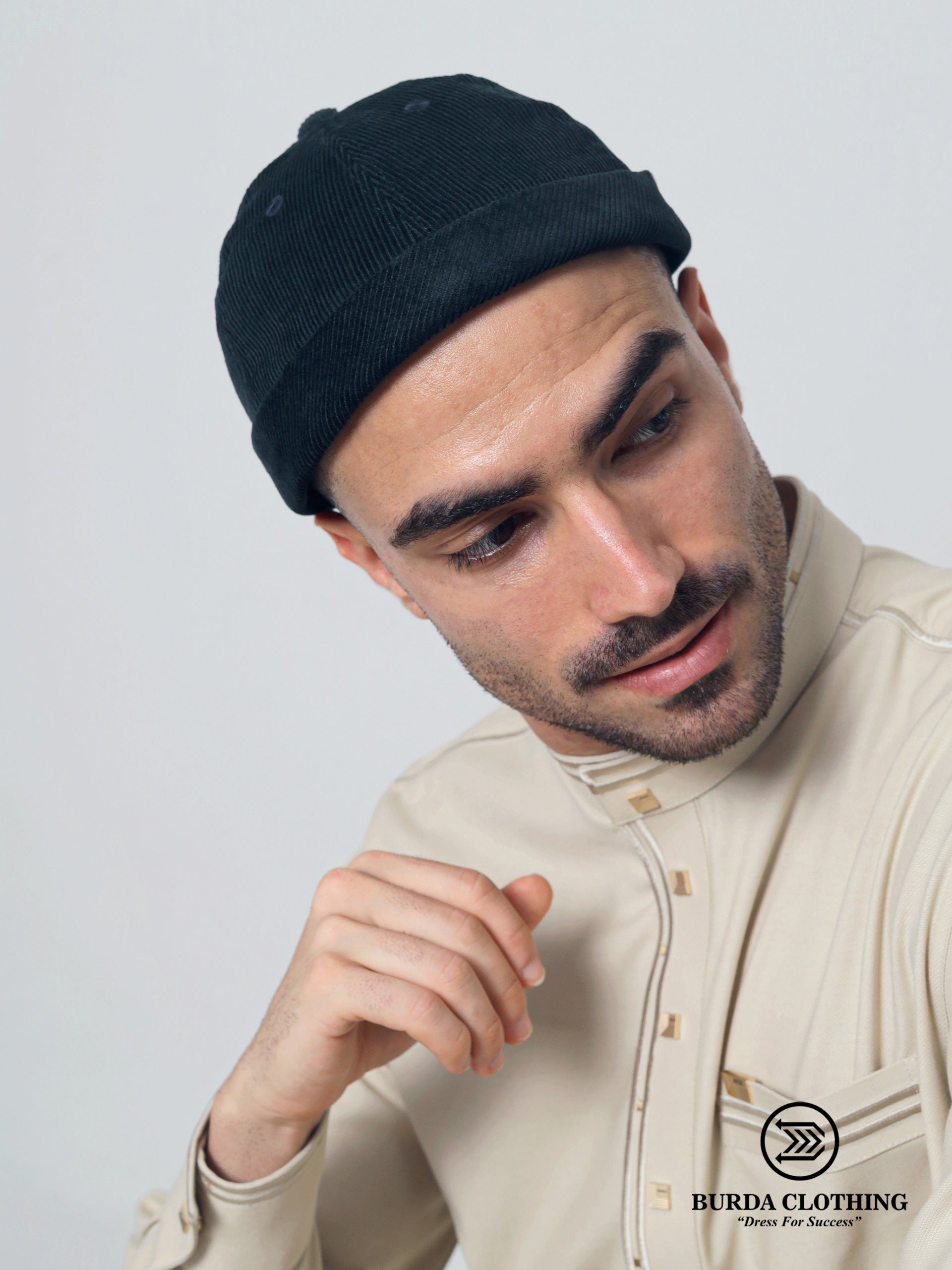 Corduroy Brimless Hat