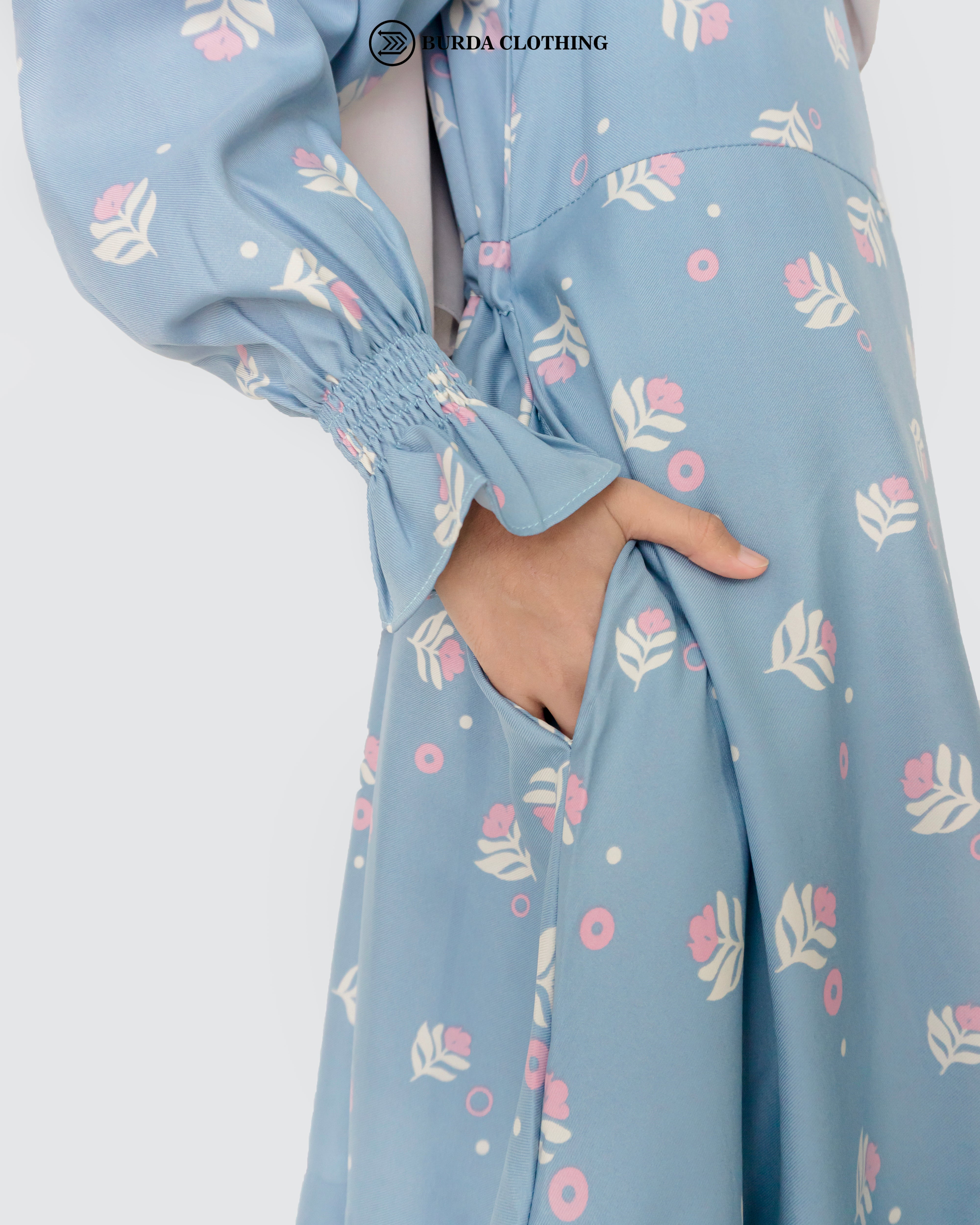 Kids Floral Blue Dress