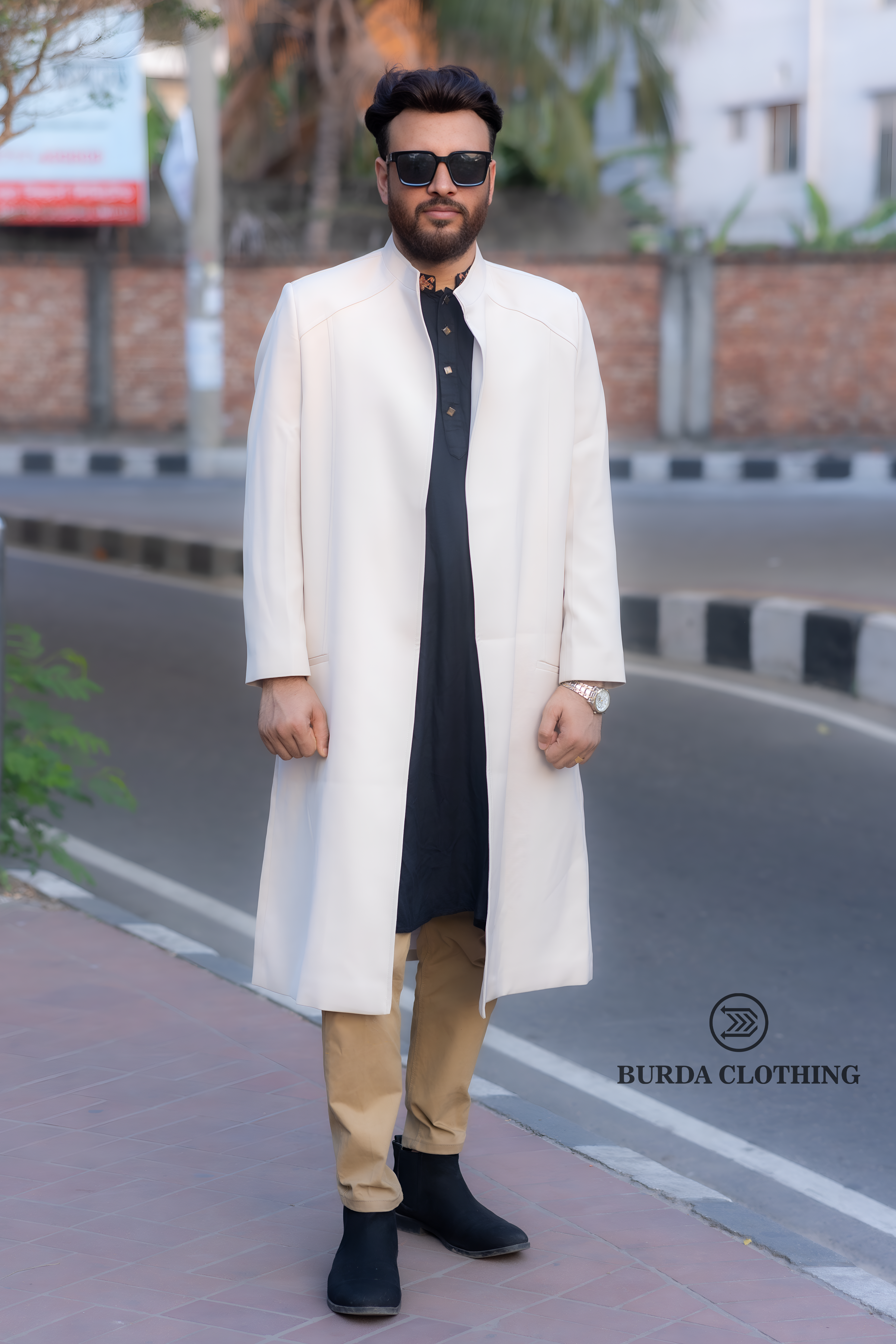 Cream Long Coat