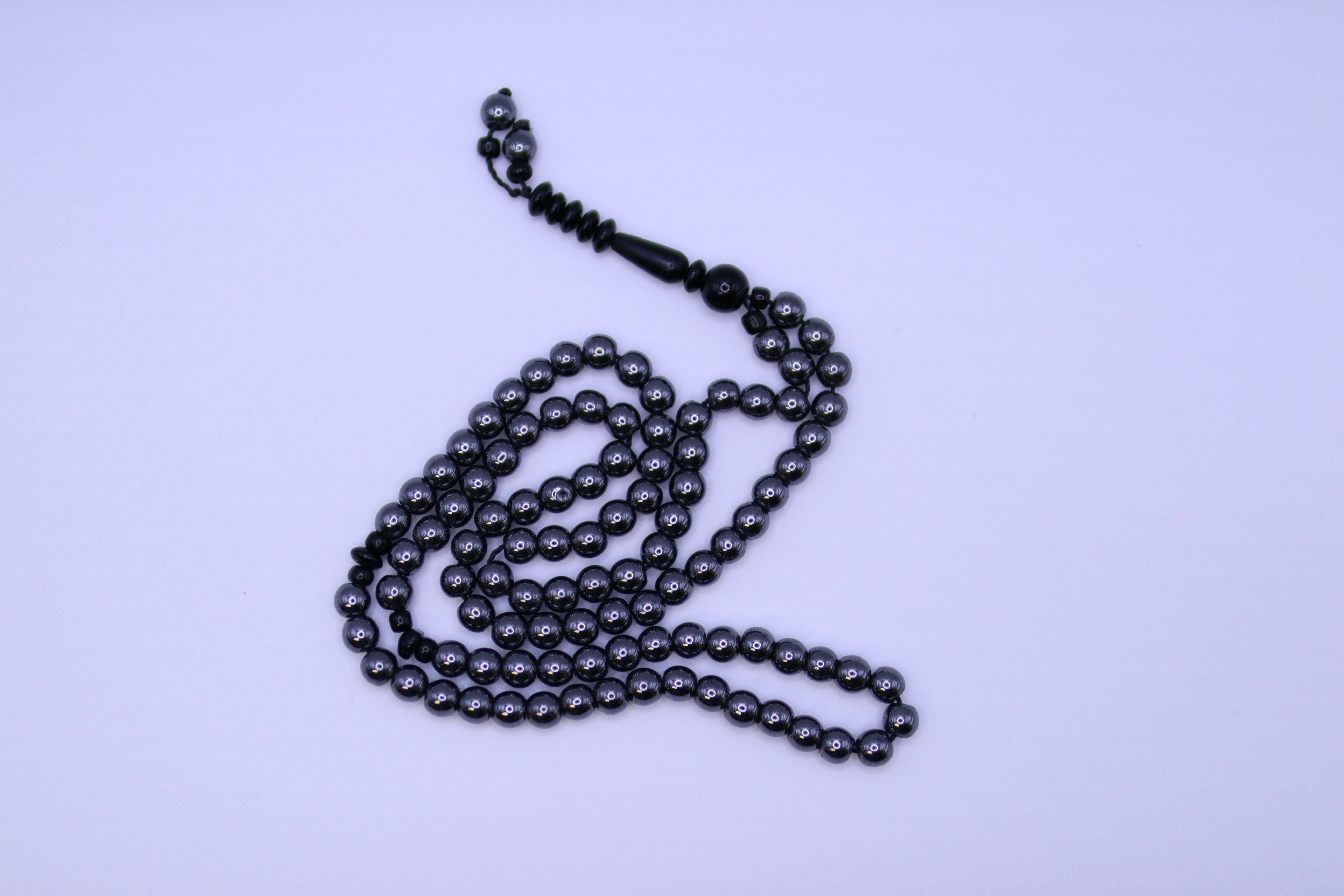 Islamic Tesbih metal Prayer Beads 99 Count - Dark gray