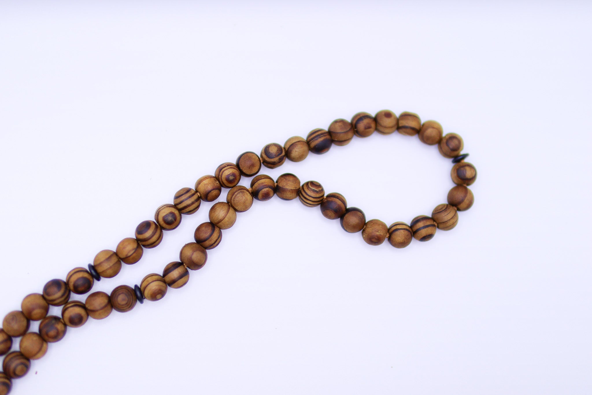 Islamic Tesbih wooden 99 Count Polished Prayer Beads 8mm - Brown