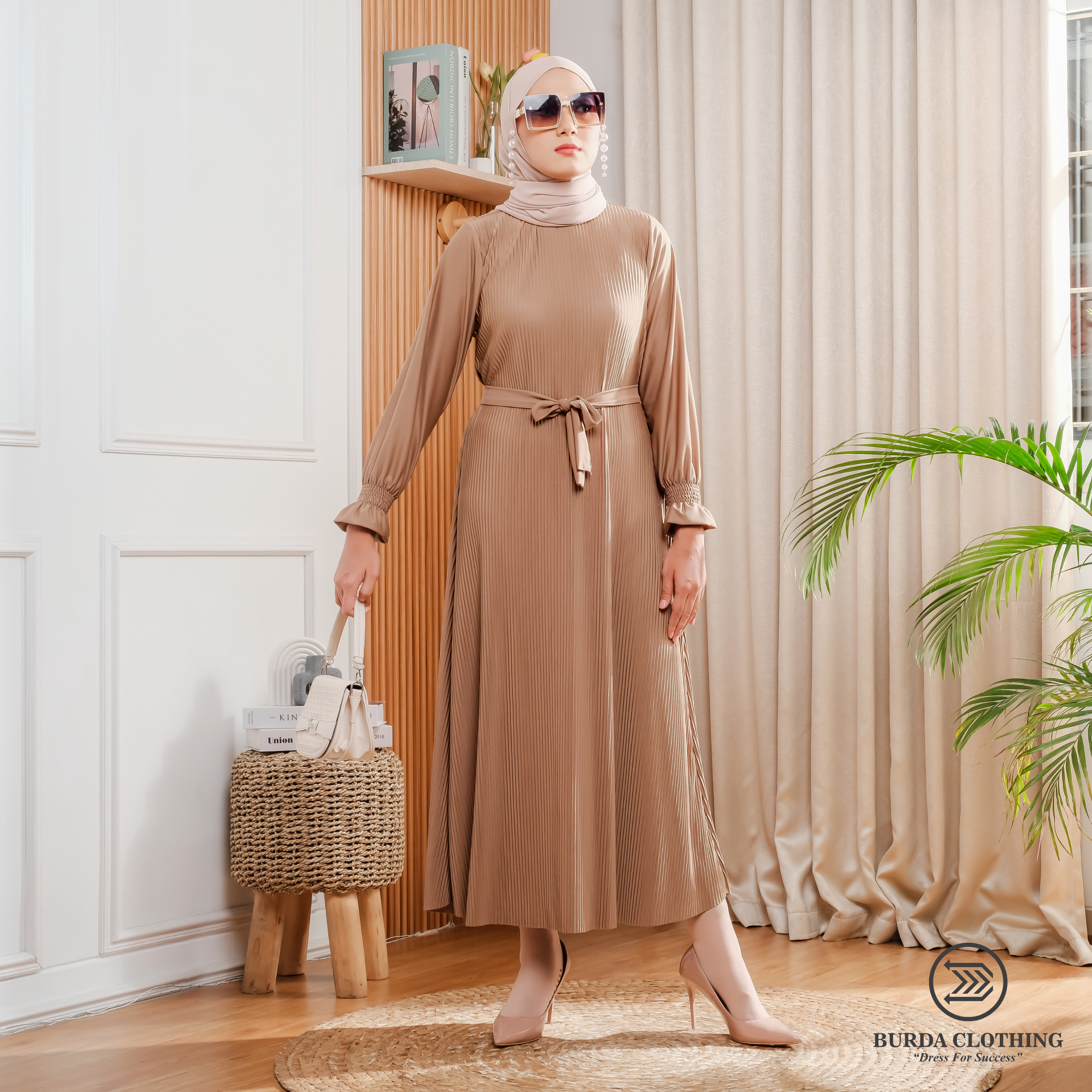 Women's Old dress Brown - Burdaclothing