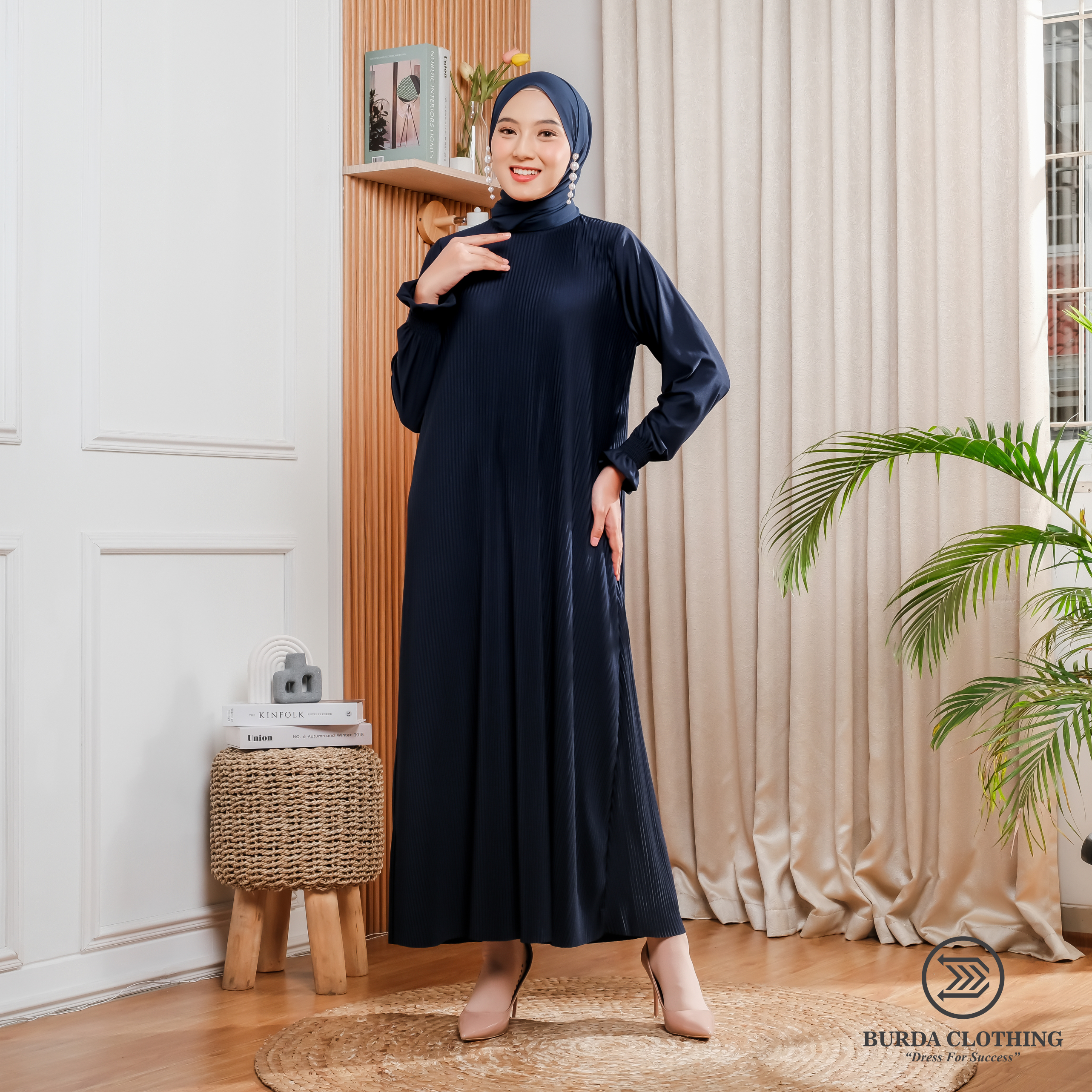 Women's Old dress Navy - Burdaclothing