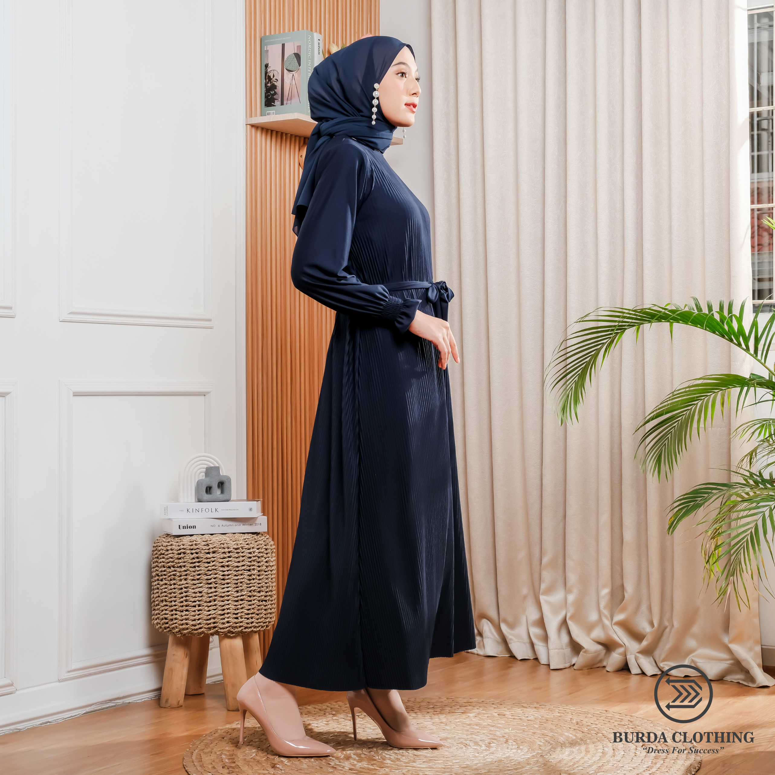 Women's Old dress Navy - Burdaclothing