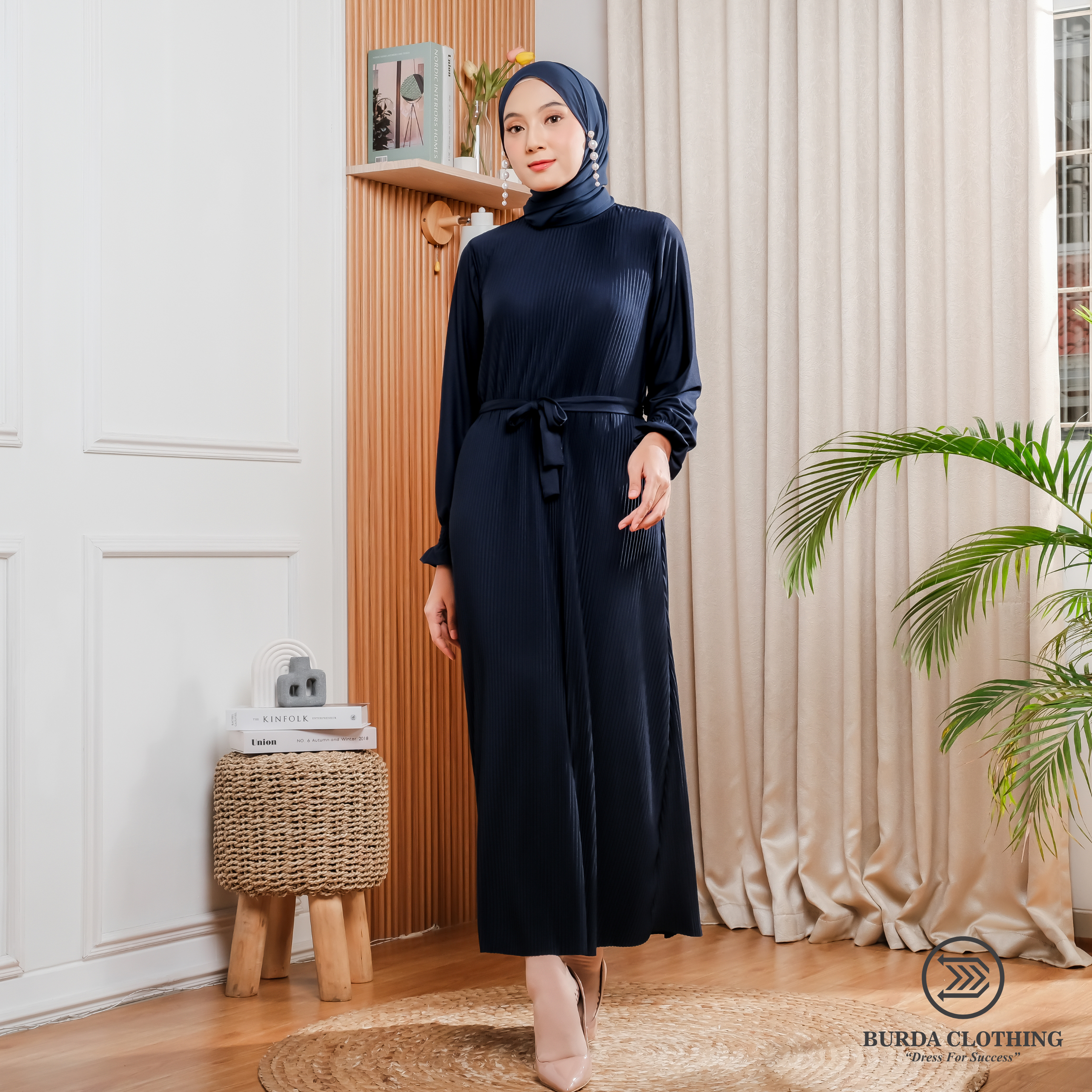 Women's Old dress Navy - Burdaclothing