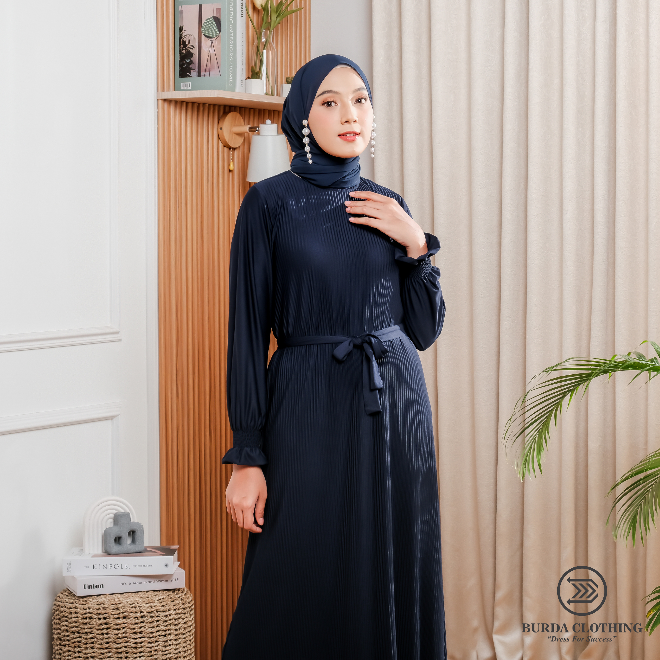 Women's Old dress Navy - Burdaclothing