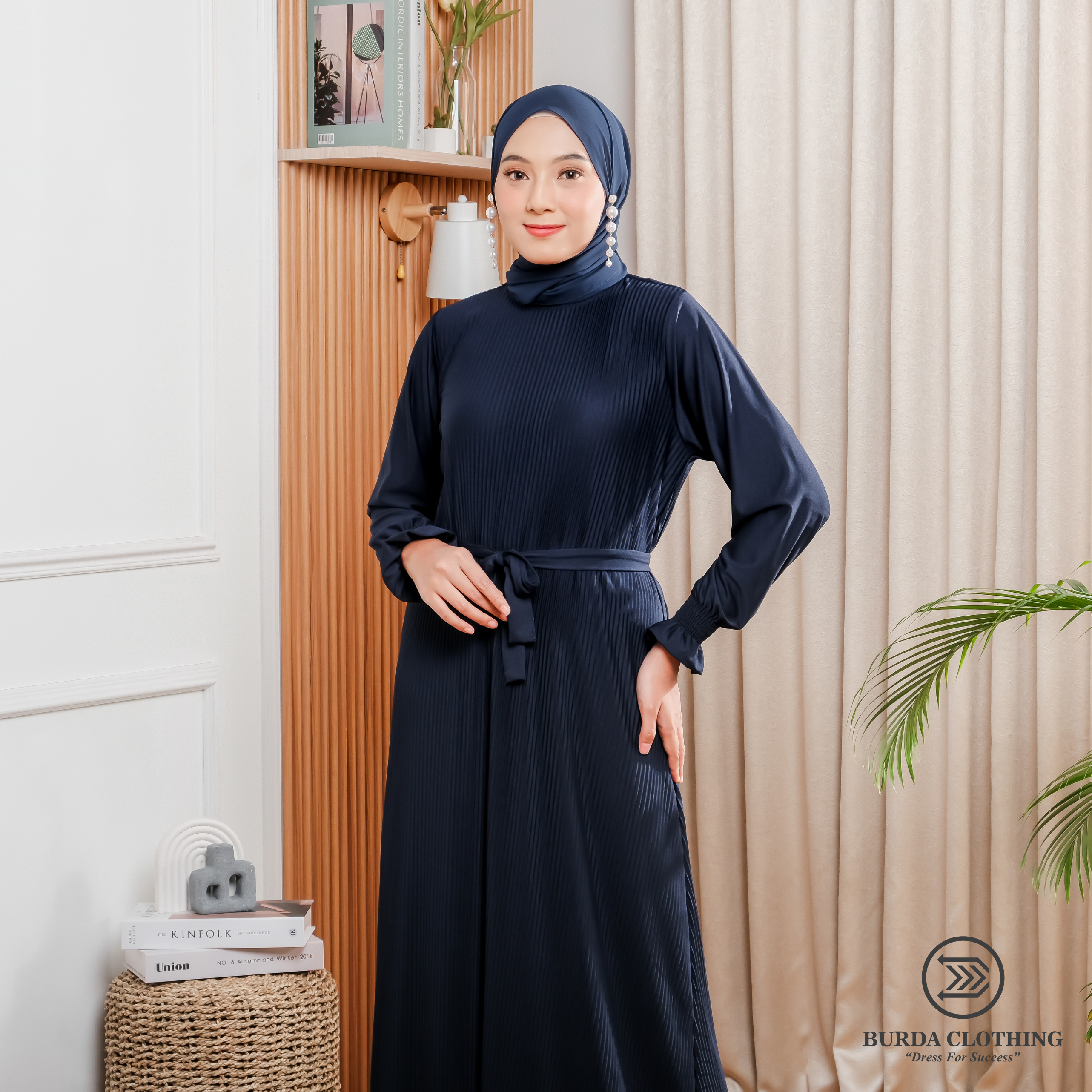 Women's Old dress Navy - Burdaclothing