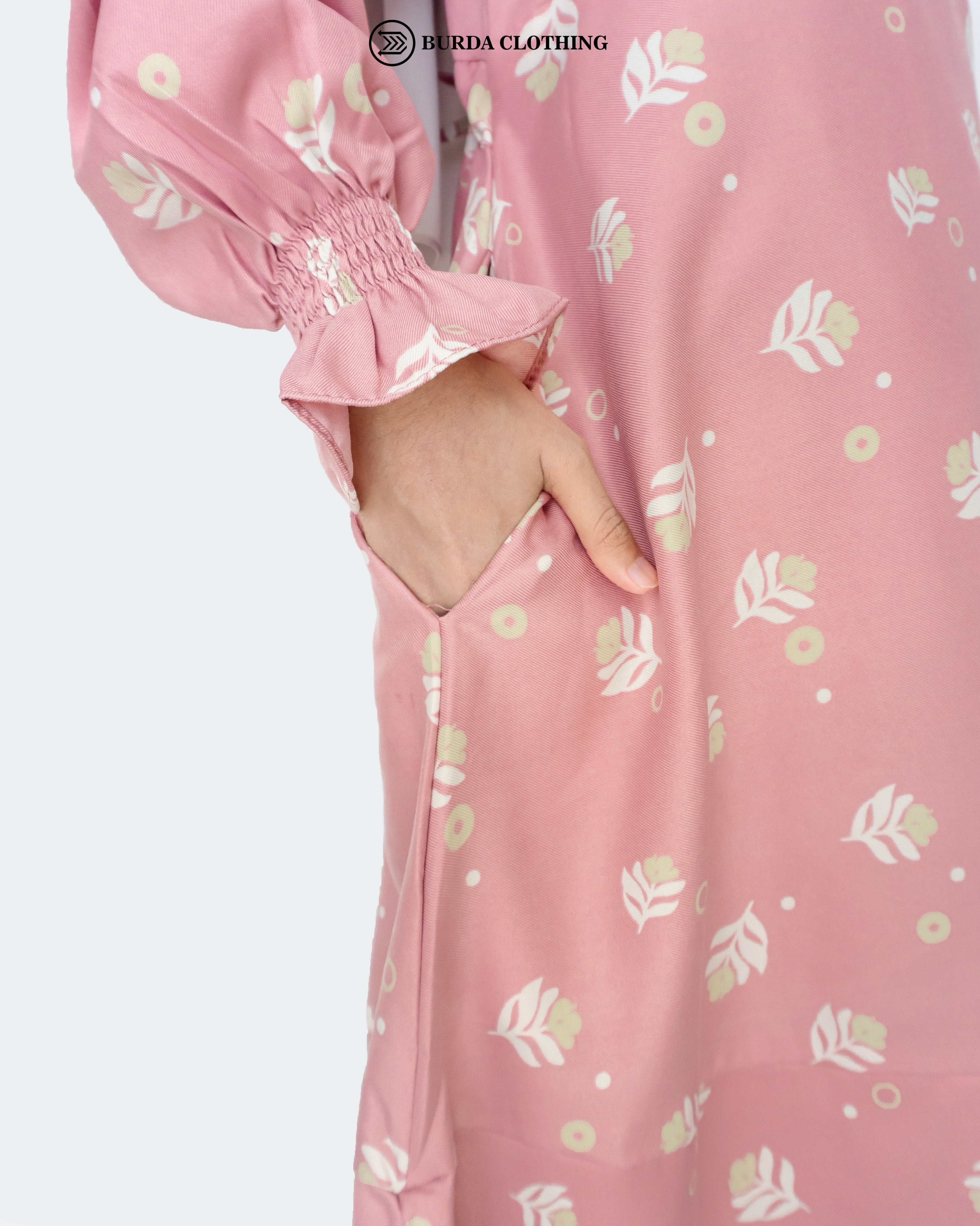 Kids Floral Pink Dress