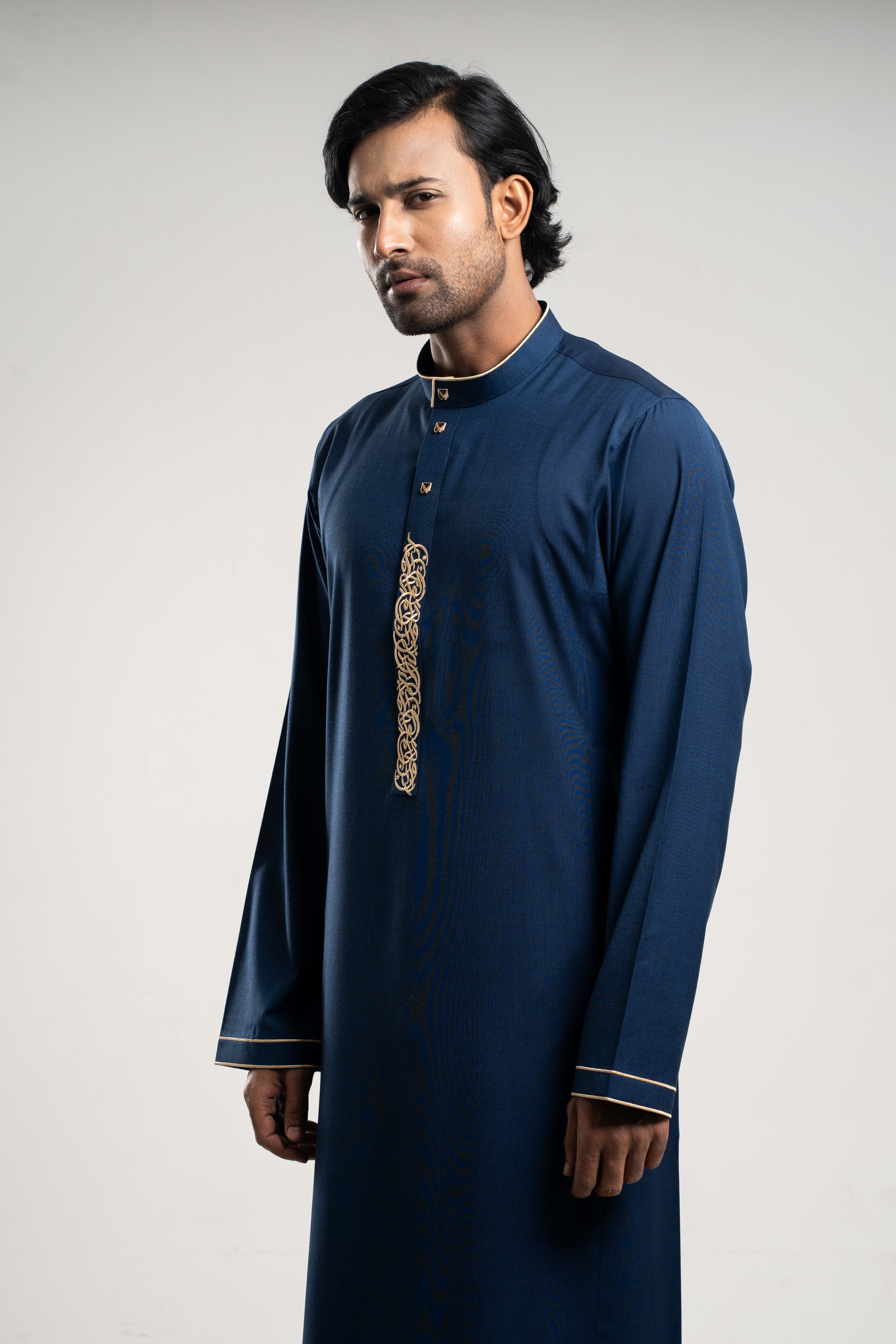 Adult Premium Thobe 225 Navy - Burdaclothing