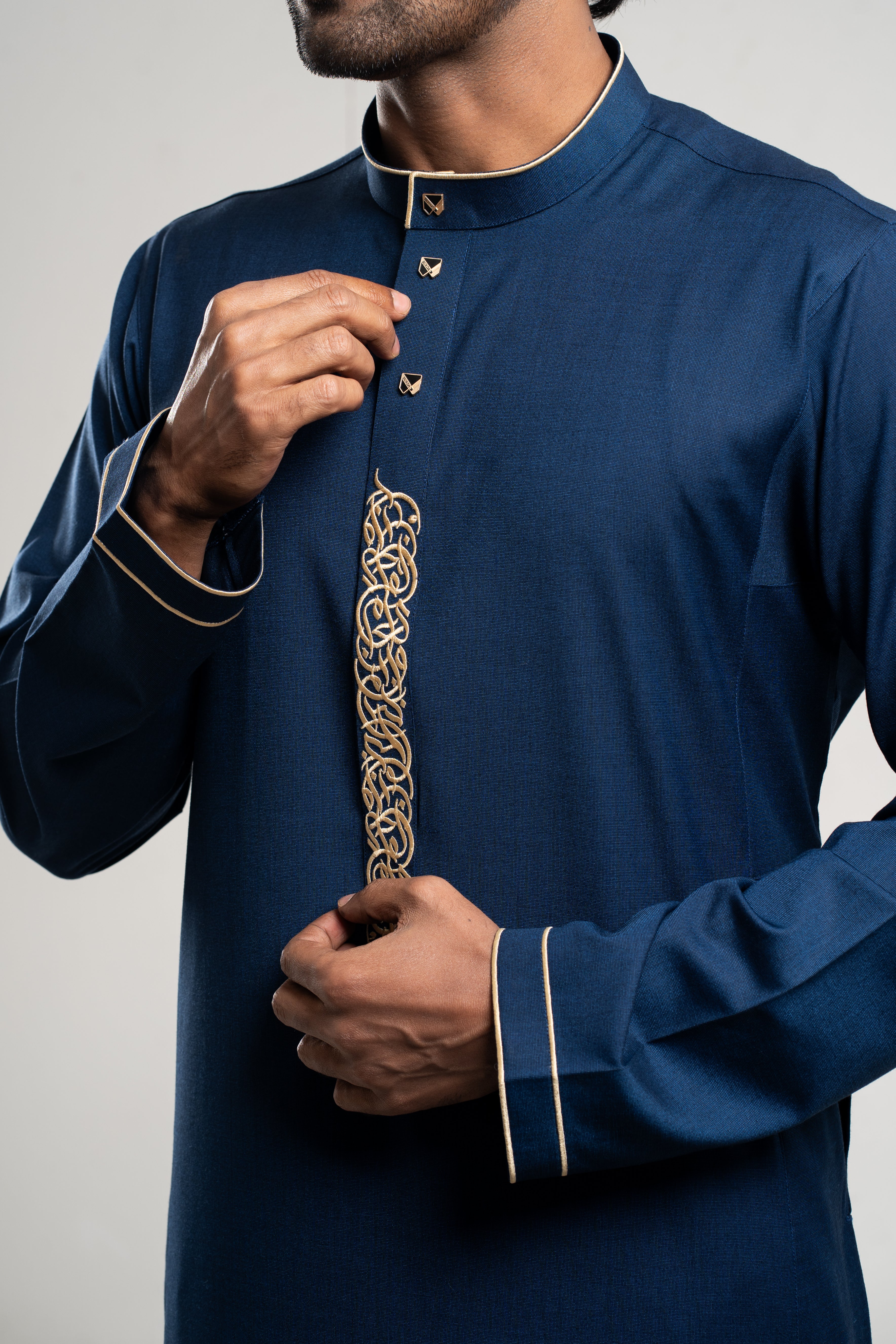 Adult Premium Thobe 225 Navy - Burdaclothing