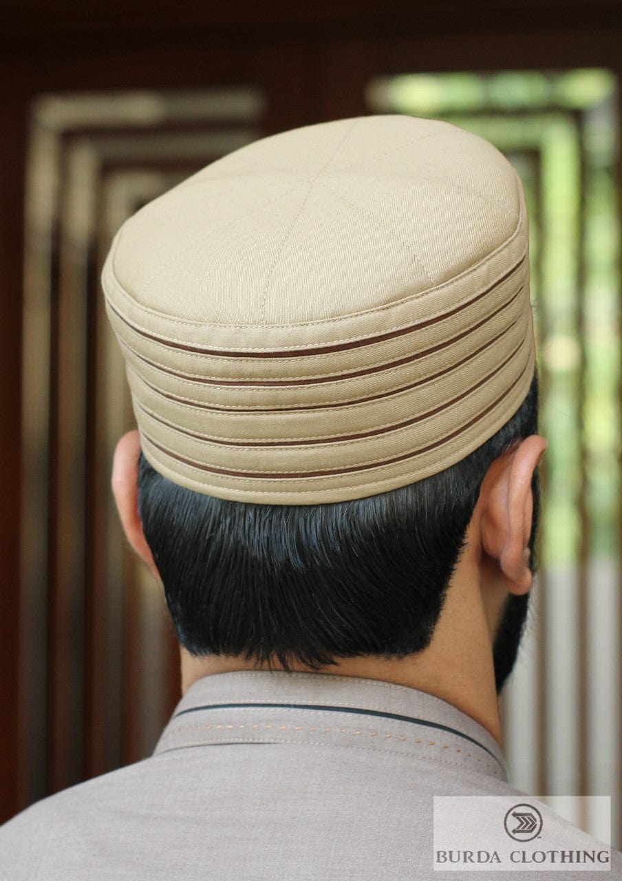Burdaclothing 21 XS / GOLD & BROWN Kufi S015